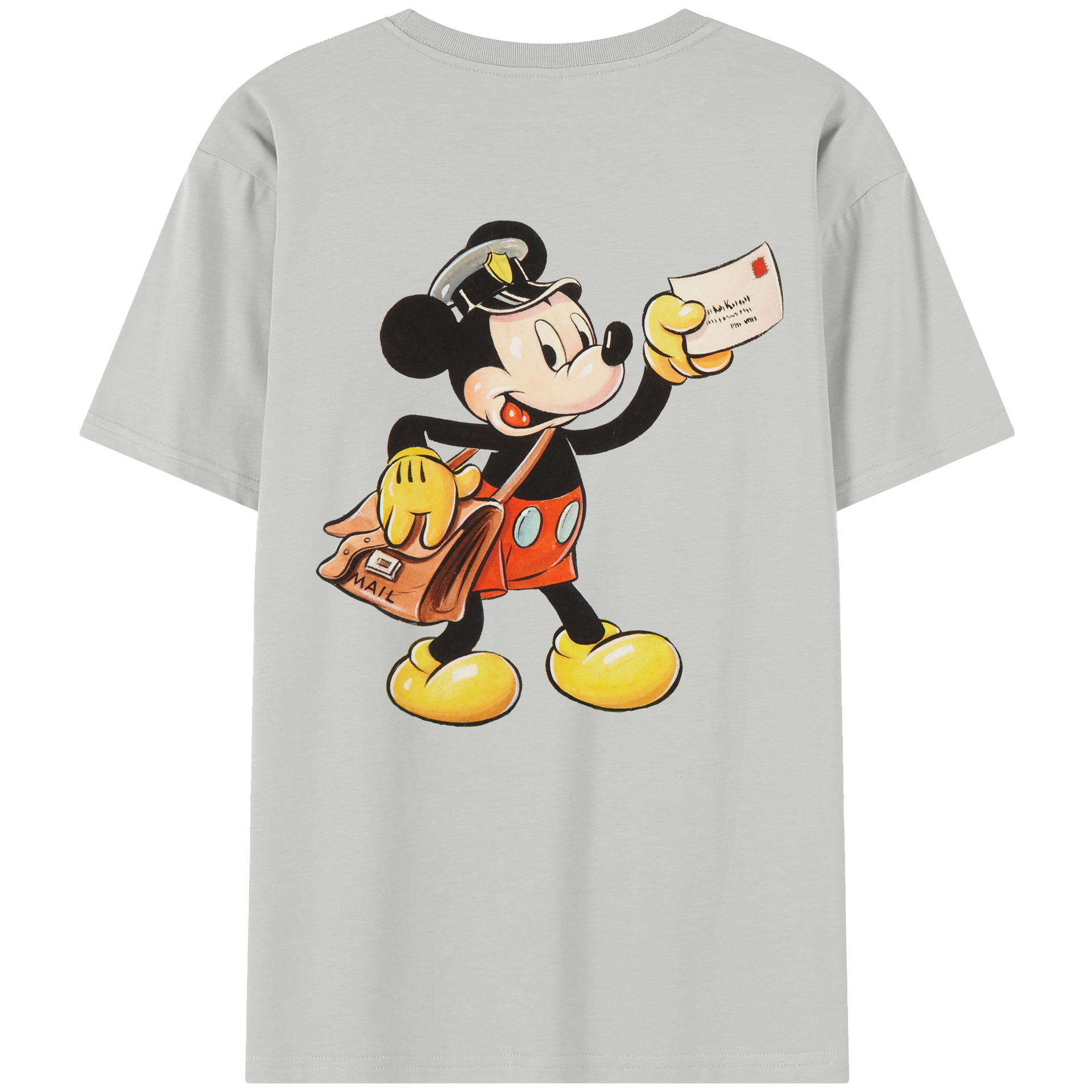 （画像用） ミッキーマウス Mickey Mouse レディース半袖Tシャツ(バックプリント)