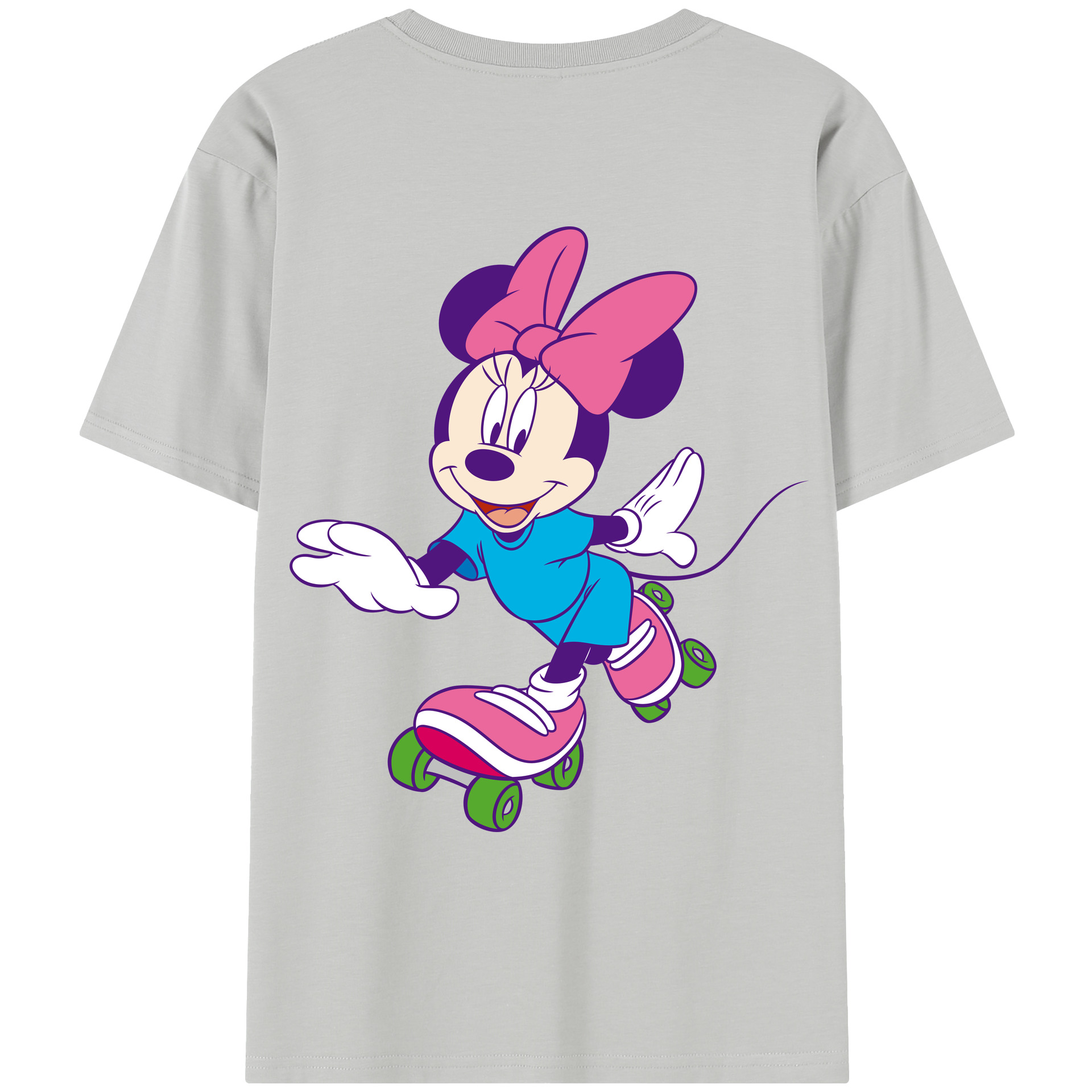 （画像用） ミッキーマウス Mickey Mouse レディース半袖Tシャツ(バックプリント)