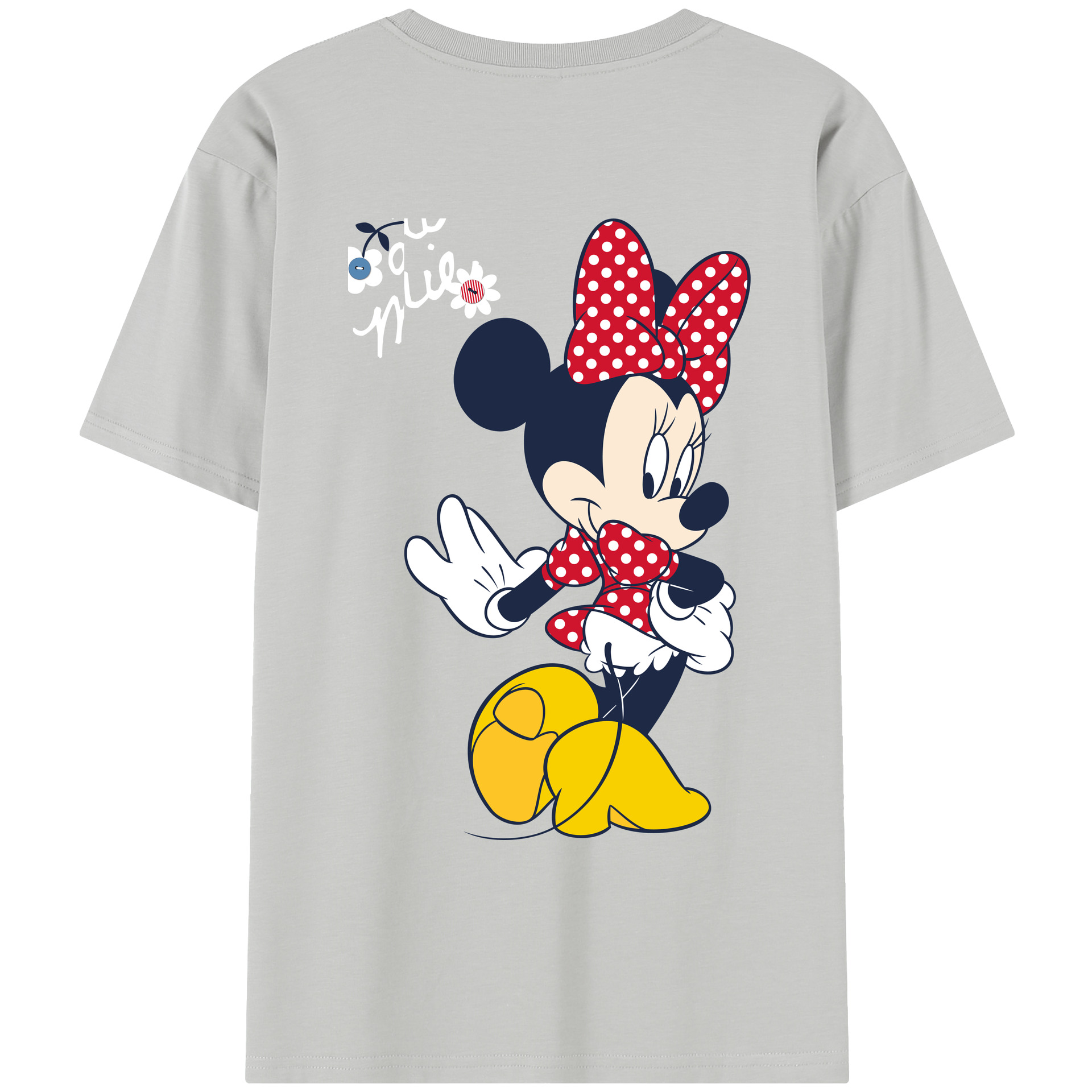 （画像用） ミッキーマウス Mickey Mouse レディース半袖Tシャツ(バックプリント)