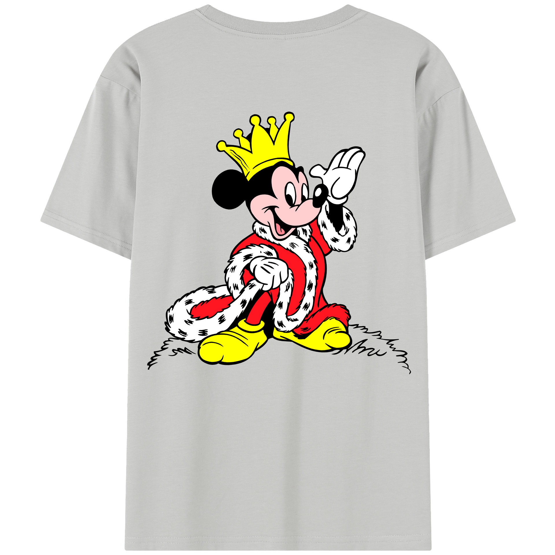 （画像用） ミッキーマウス Mickey Mouse レディース半袖Tシャツ(バックプリント)