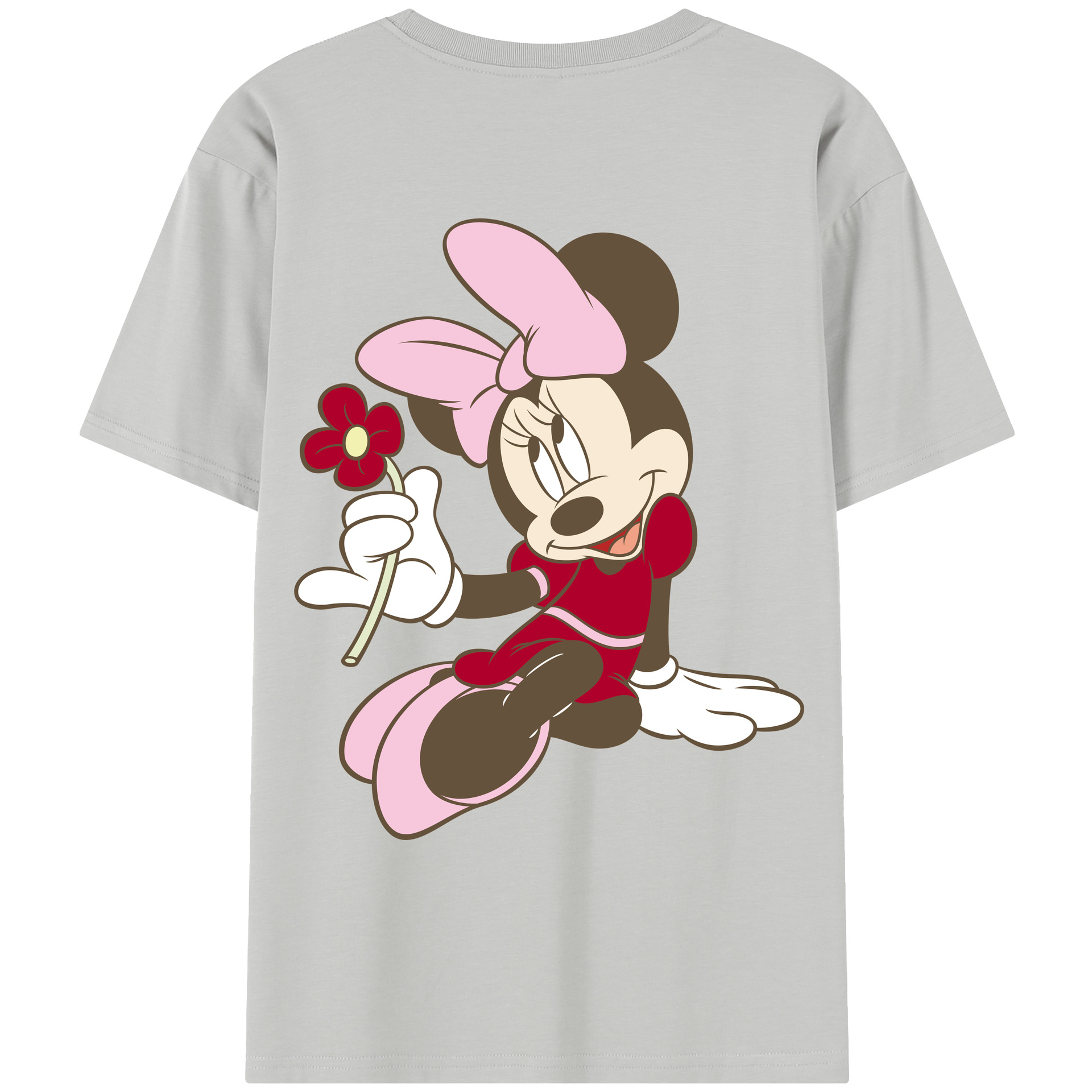（画像用） ミッキーマウス Mickey Mouse レディース半袖Tシャツ(バックプリント)