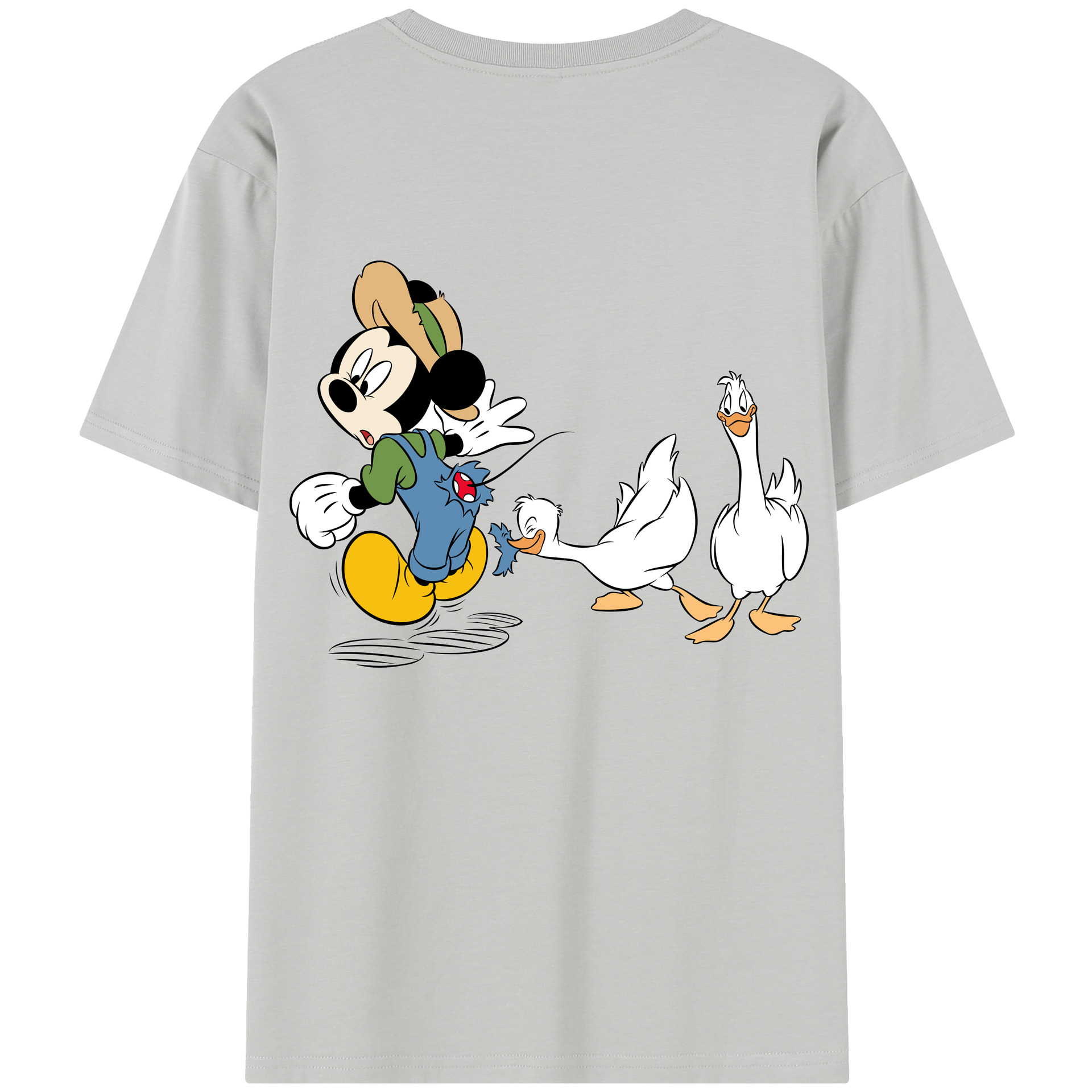 （画像用） ミッキーマウス Mickey Mouse レディース半袖Tシャツ(バックプリント)