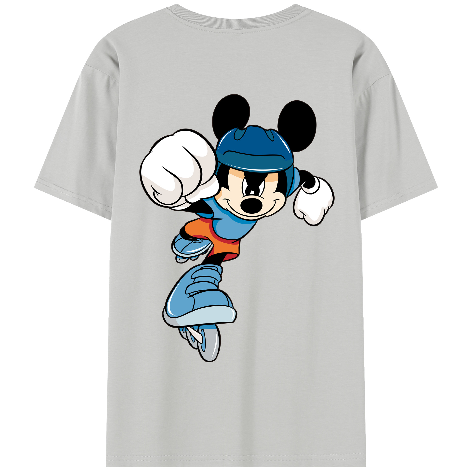 （画像用） ミッキーマウス Mickey Mouse レディース半袖Tシャツ(バックプリント)
