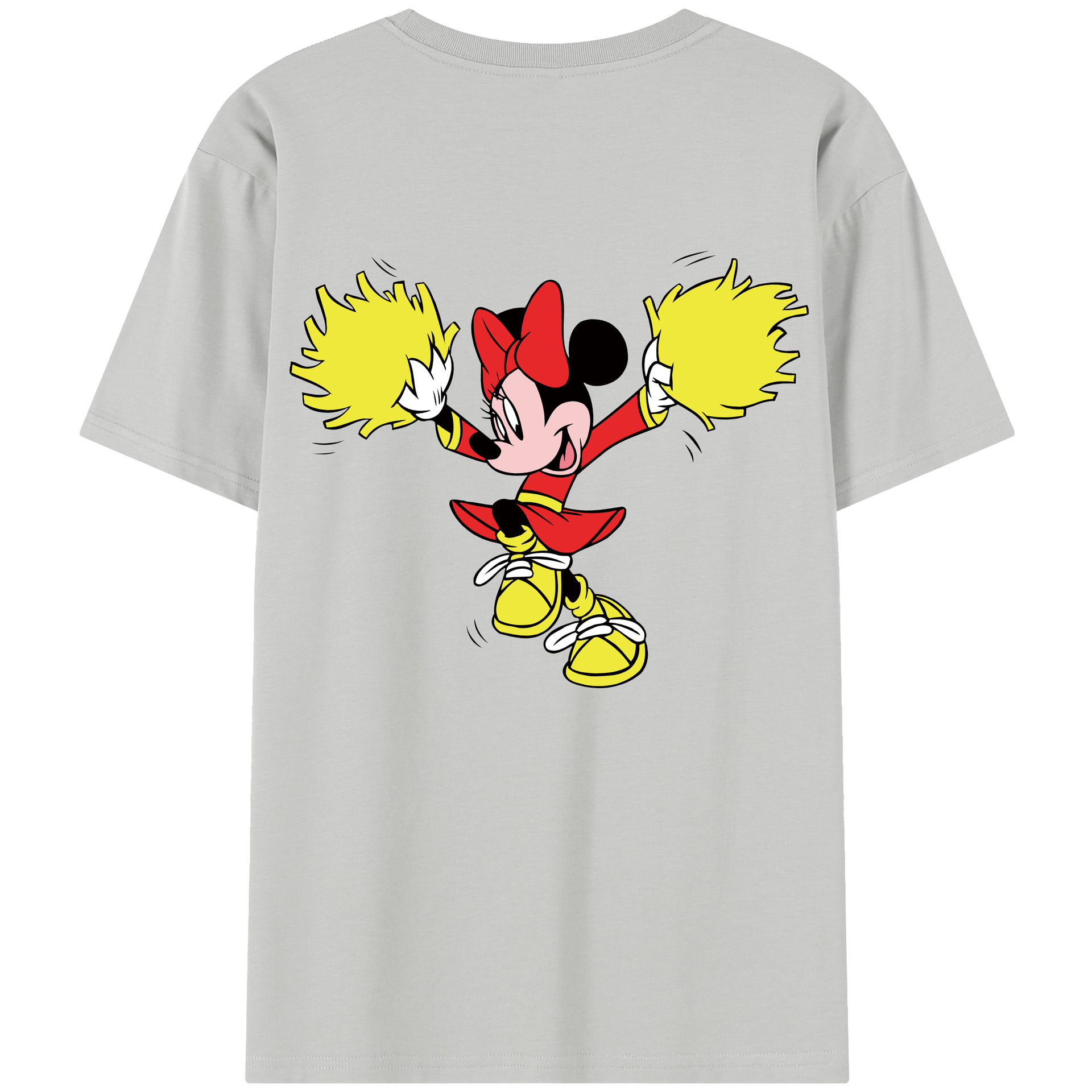 （画像用） ミッキーマウス Mickey Mouse レディース半袖Tシャツ(バックプリント)
