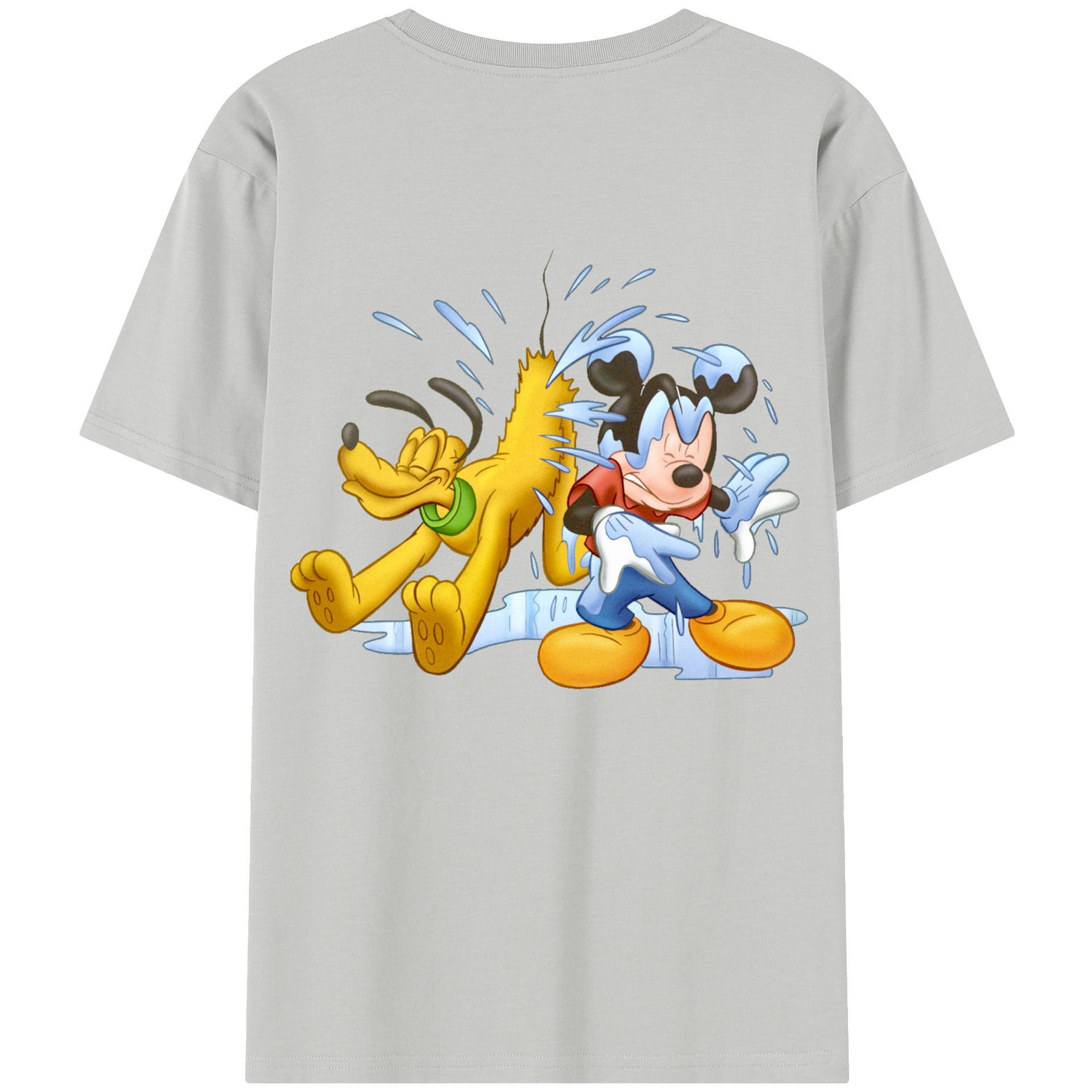 （画像用） ミッキーマウス Mickey Mouse レディース半袖Tシャツ(バックプリント)