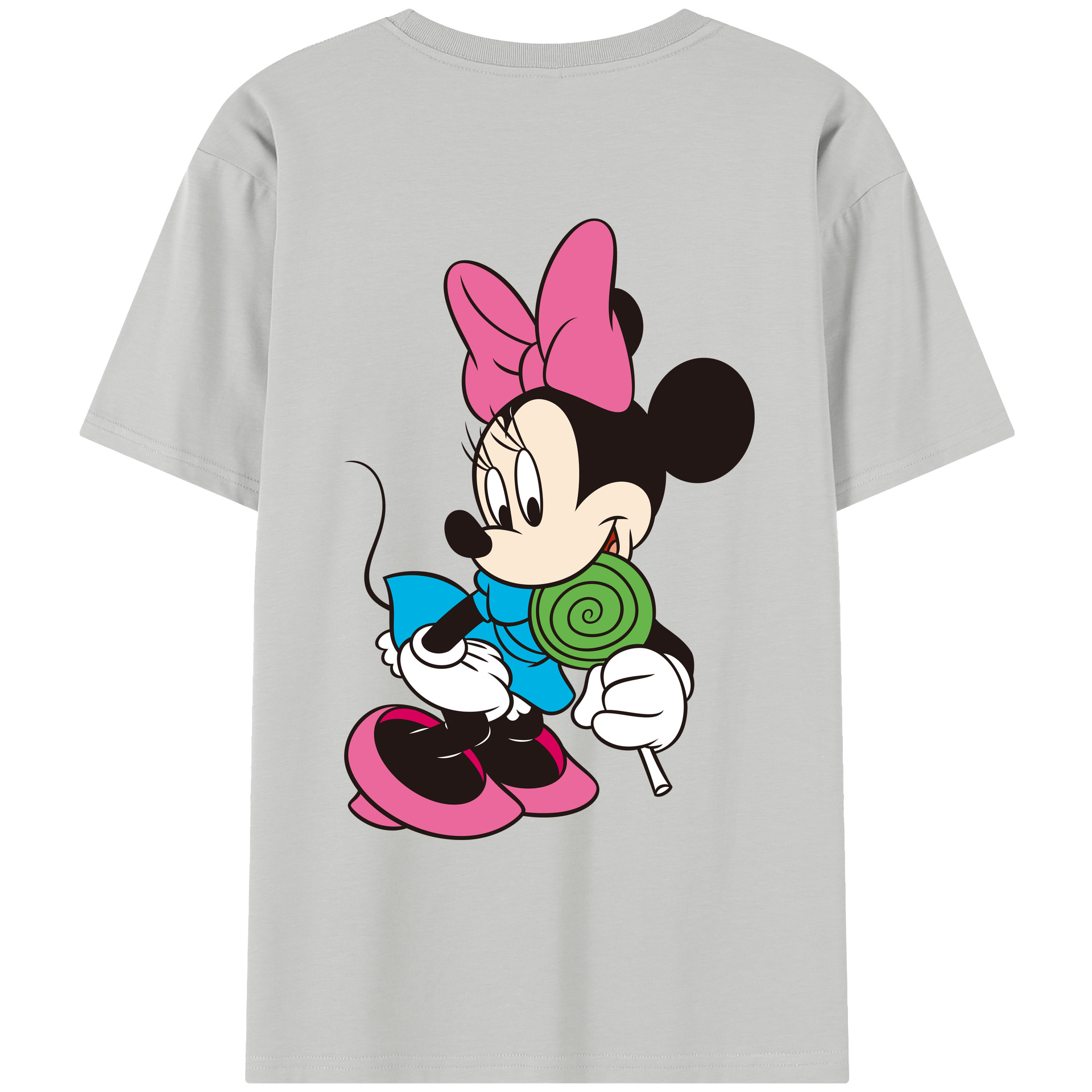 （画像用） ミッキーマウス Mickey Mouse レディース半袖Tシャツ(バックプリント)
