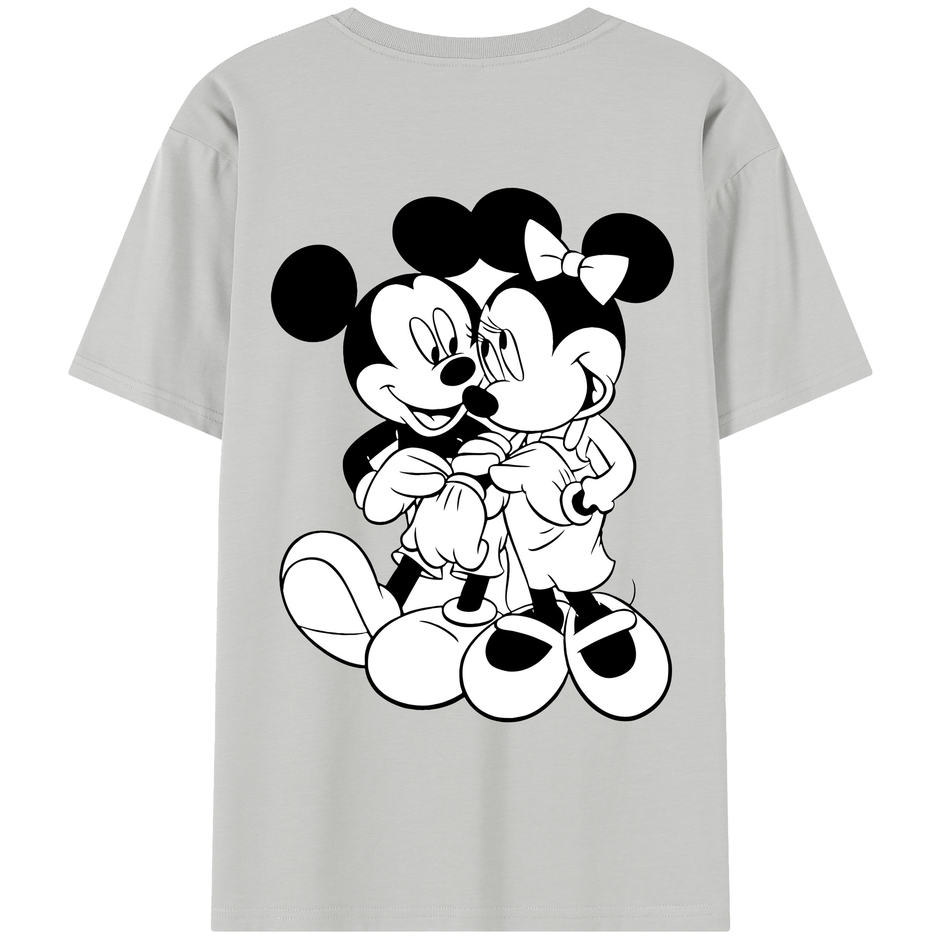（画像用） ミッキーマウス Mickey Mouse レディース半袖Tシャツ(バックプリント)