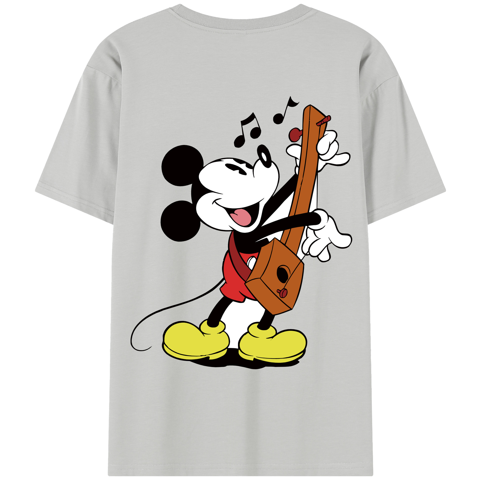 （画像用） ミッキーマウス Mickey Mouse レディース半袖Tシャツ(バックプリント)