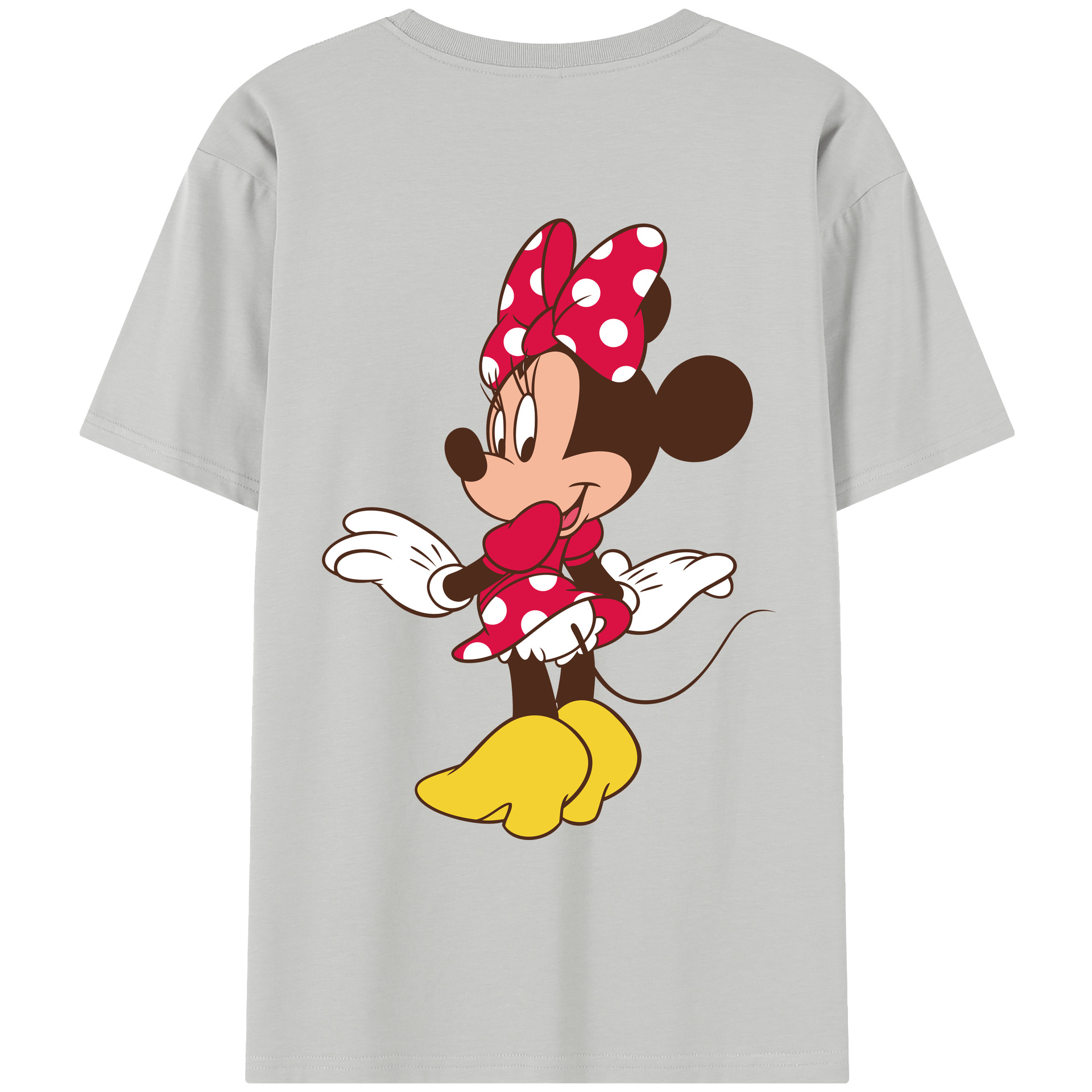 （画像用） ミッキーマウス Mickey Mouse レディース半袖Tシャツ(バックプリント)