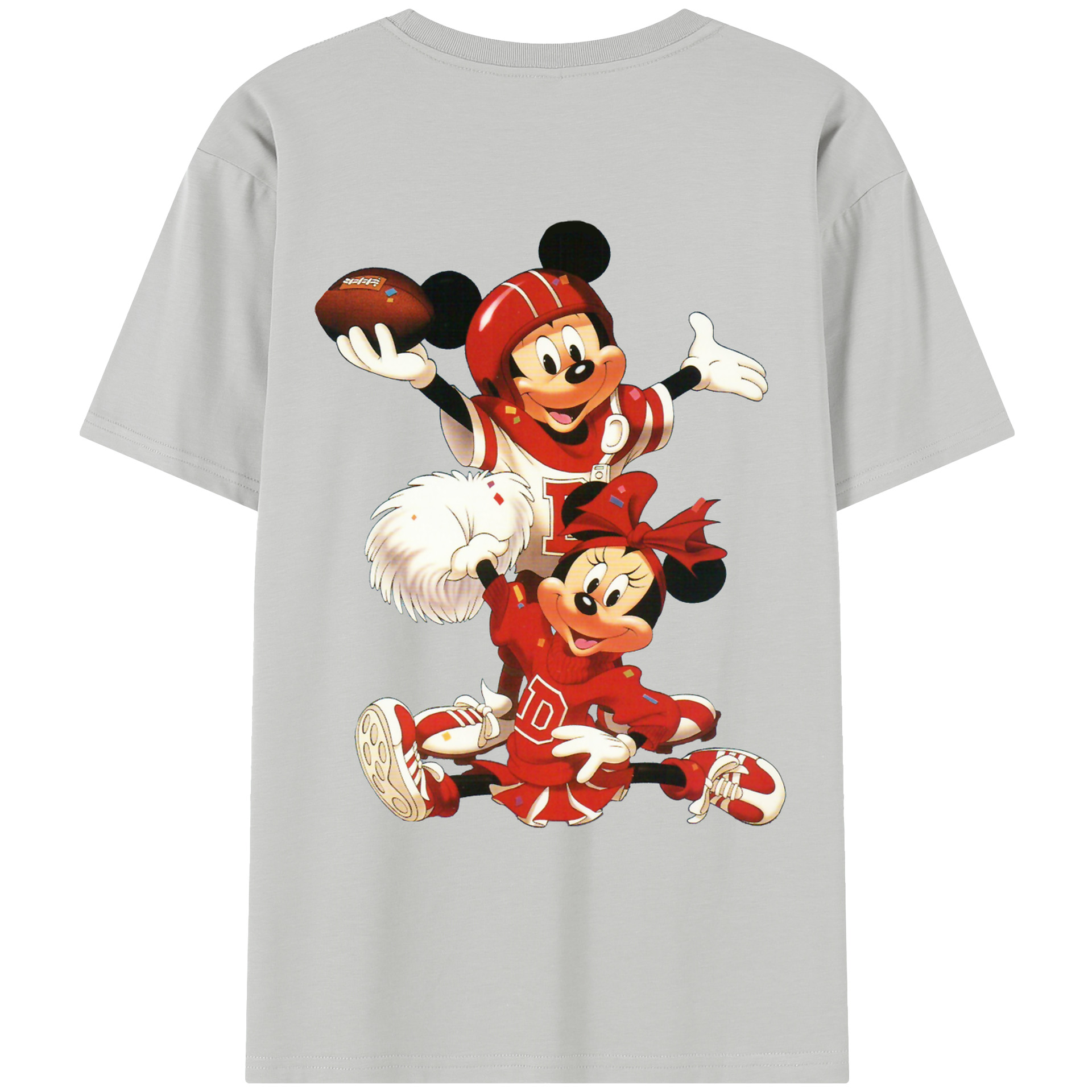 （画像用） ミッキーマウス Mickey Mouse レディース半袖Tシャツ(バックプリント)