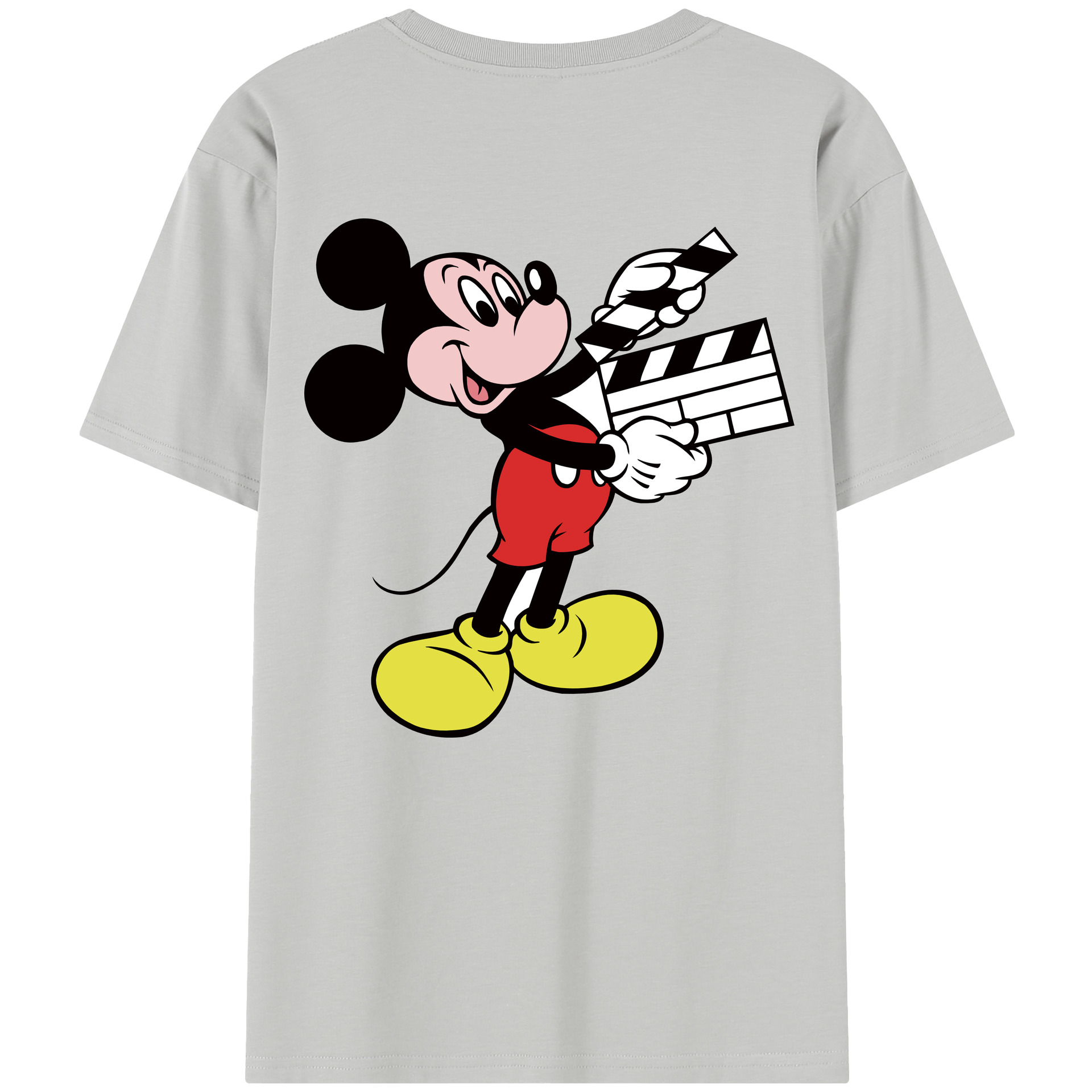 （画像用） ミッキーマウス Mickey Mouse レディース半袖Tシャツ(バックプリント)