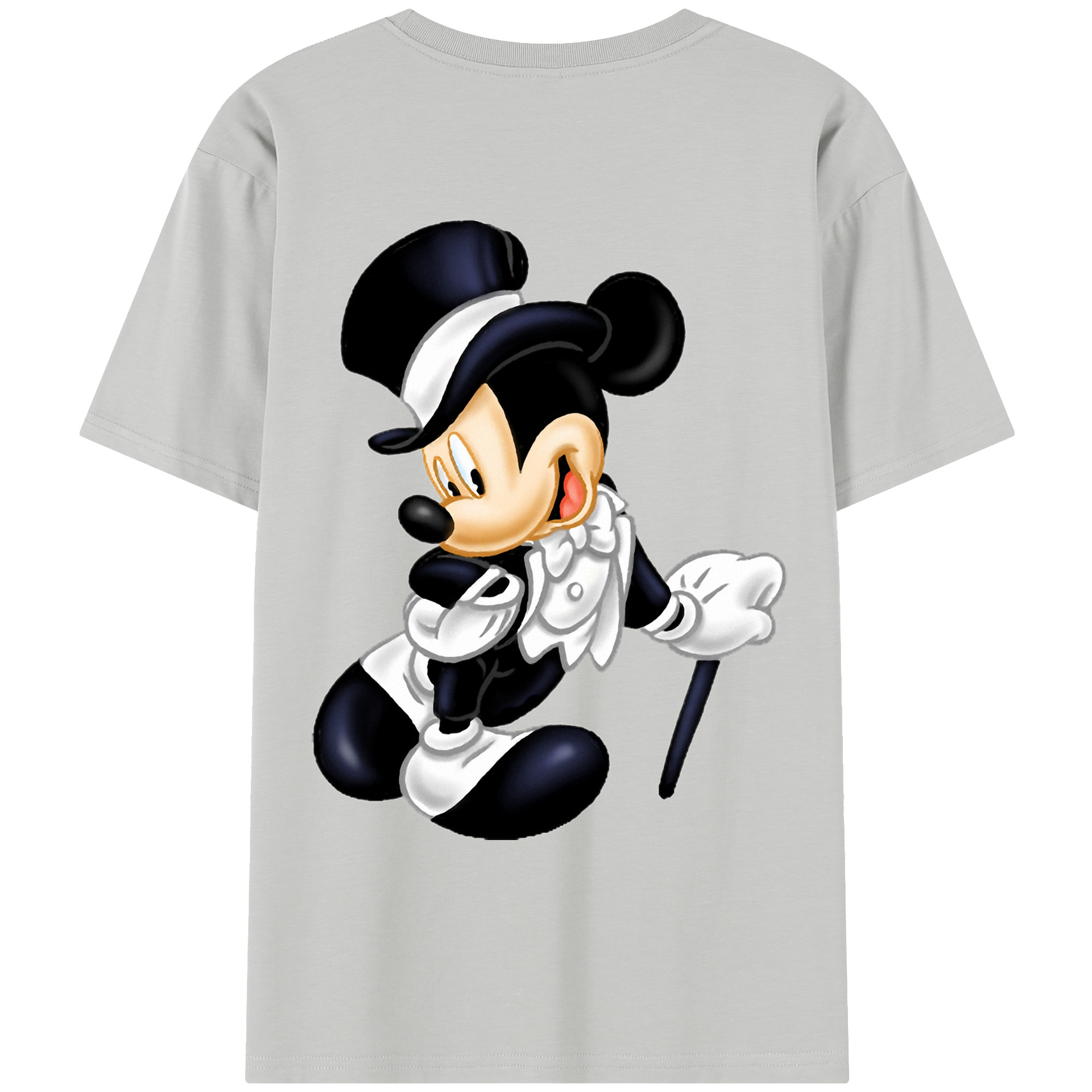 （画像用） ミッキーマウス Mickey Mouse レディース半袖Tシャツ(バックプリント)