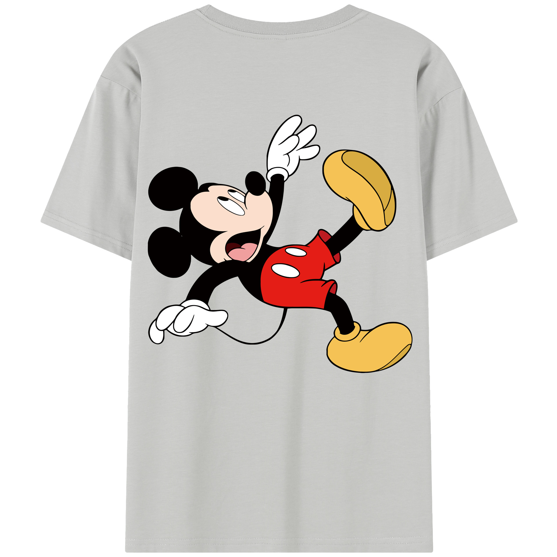 （画像用） ミッキーマウス Mickey Mouse レディース半袖Tシャツ(バックプリント)