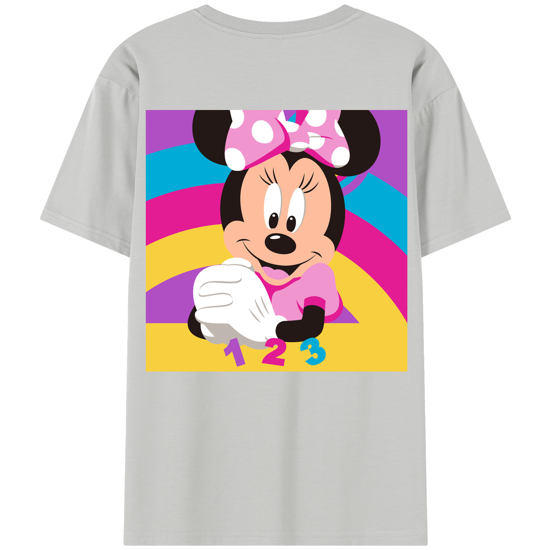 （画像用） ミッキーマウス Mickey Mouse レディース半袖Tシャツ(バックプリント)