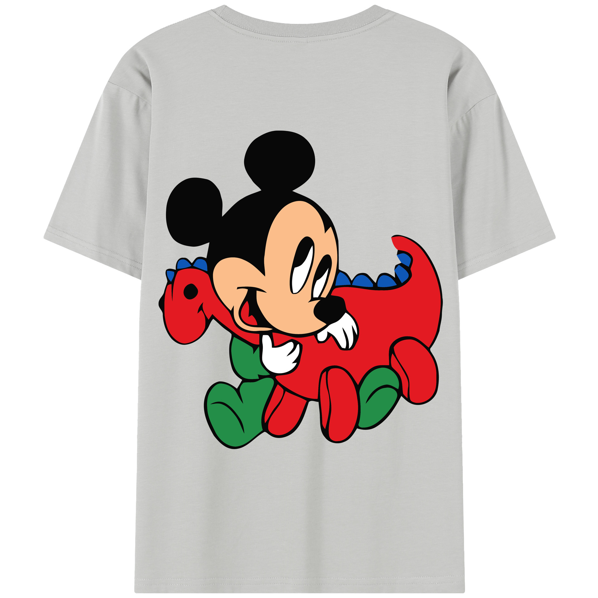 （画像用） ミッキーマウス Mickey Mouse レディース半袖Tシャツ(バックプリント)