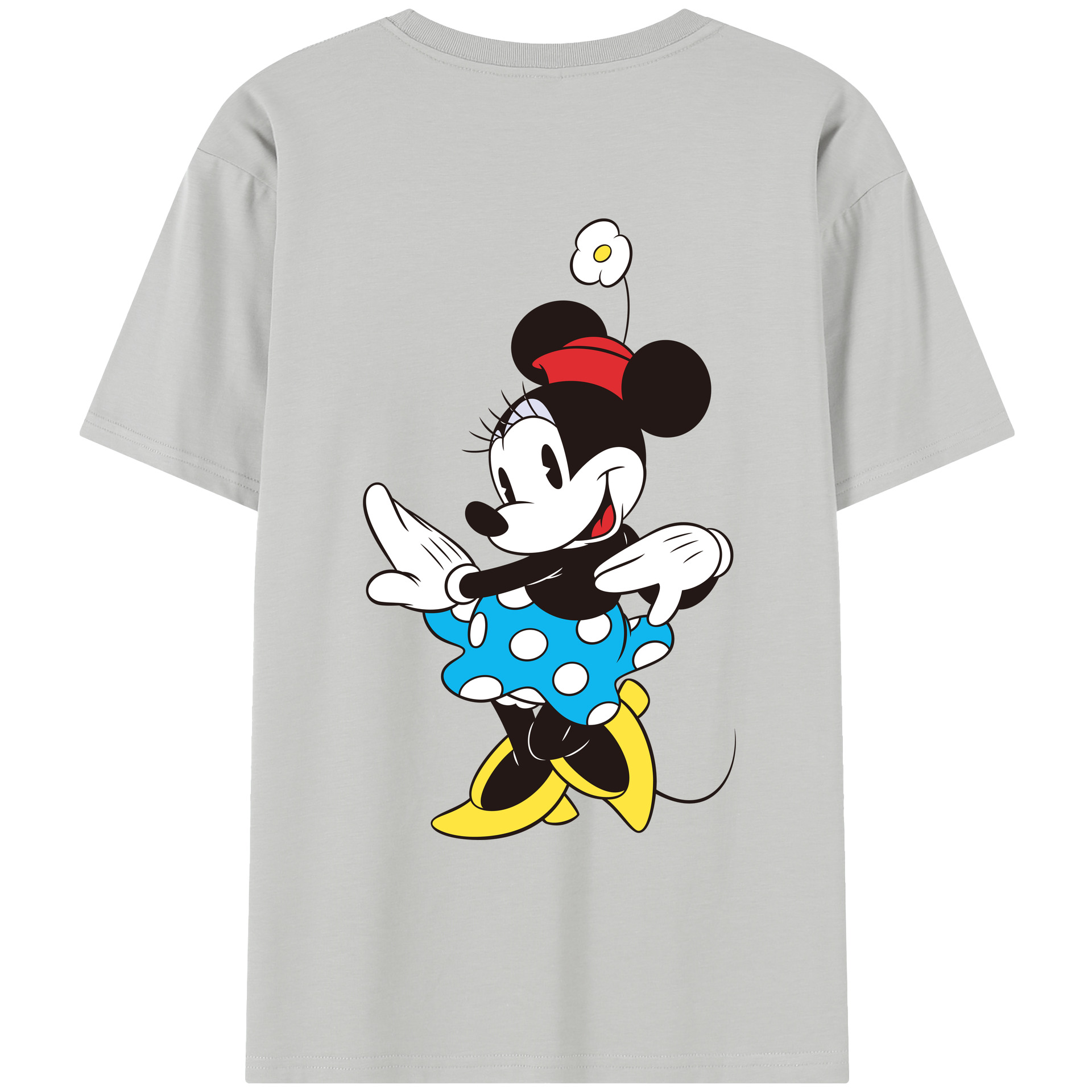 （画像用） ミッキーマウス Mickey Mouse レディース半袖Tシャツ(バックプリント)