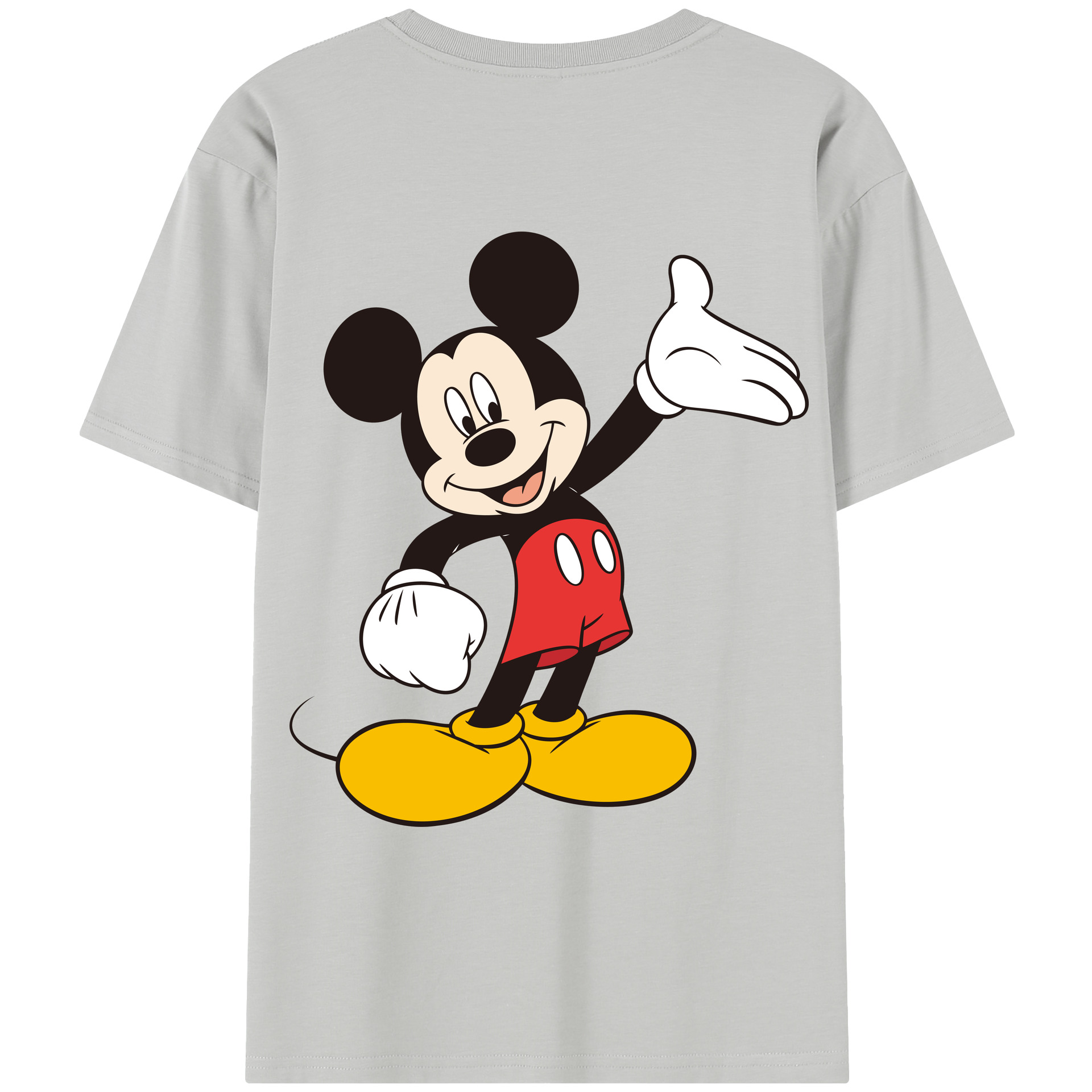 （画像用） ミッキーマウス Mickey Mouse レディース半袖Tシャツ(バックプリント)