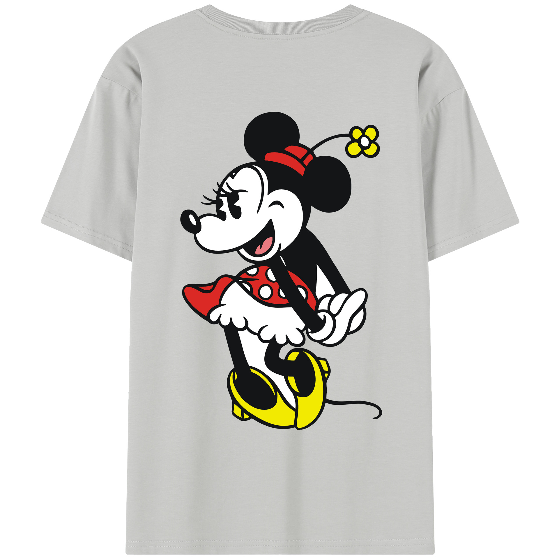 （画像用） ミッキーマウス Mickey Mouse レディース半袖Tシャツ(バックプリント)