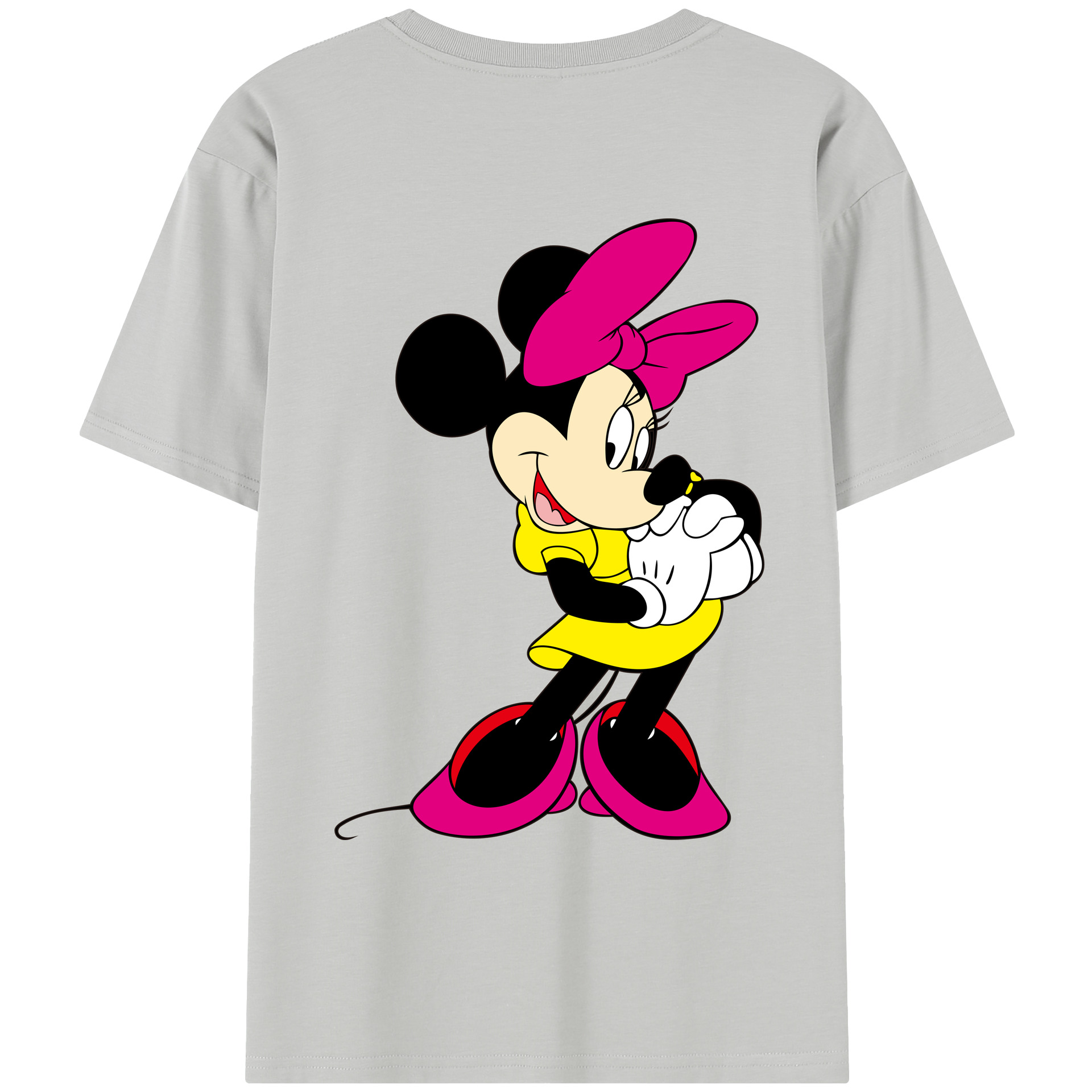 （画像用） ミッキーマウス Mickey Mouse レディース半袖Tシャツ(バックプリント)