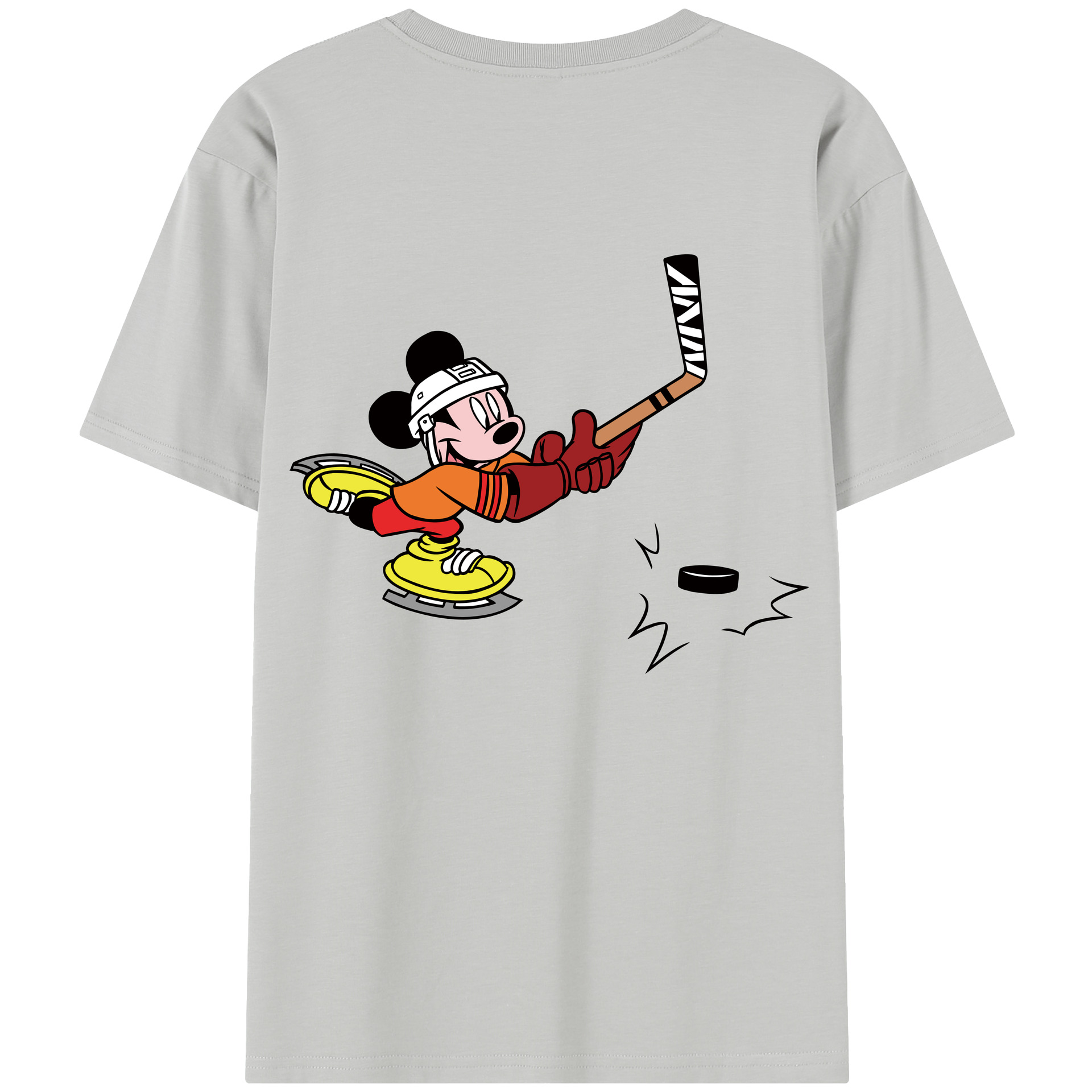 （画像用） ミッキーマウス Mickey Mouse レディース半袖Tシャツ(バックプリント)