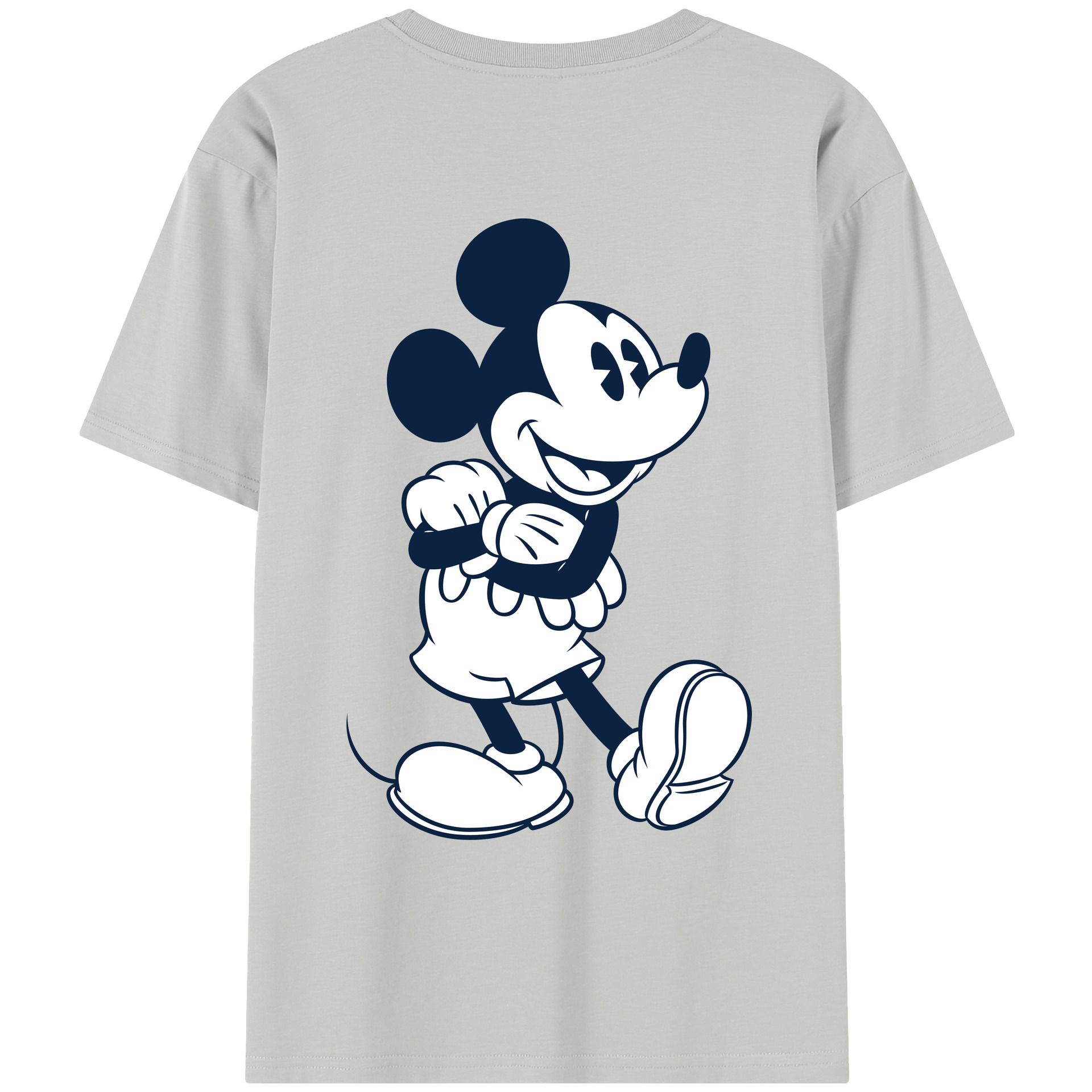 （画像用） ミッキーマウス Mickey Mouse レディース半袖Tシャツ(バックプリント)