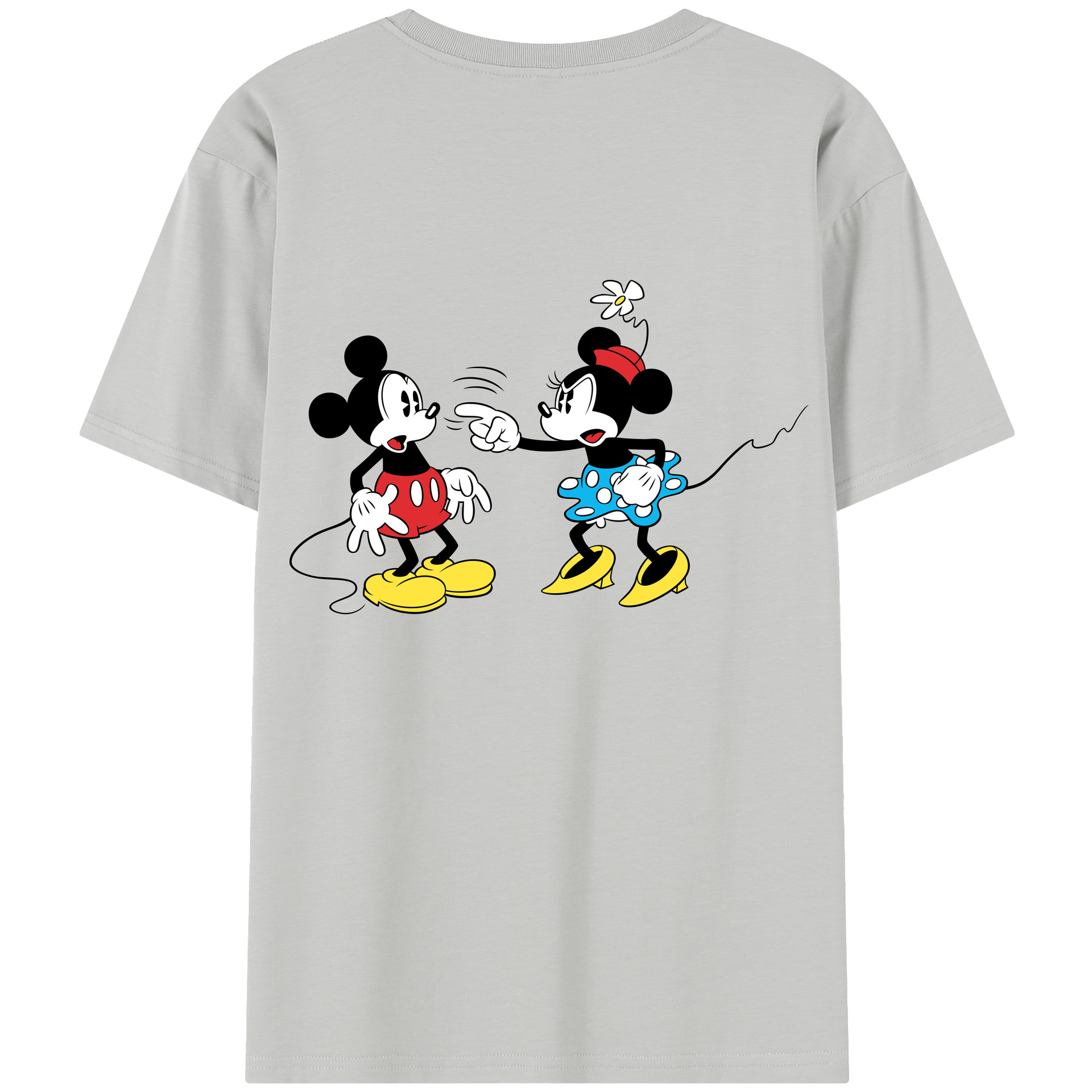 （画像用） ミッキーマウス Mickey Mouse レディース半袖Tシャツ(バックプリント)