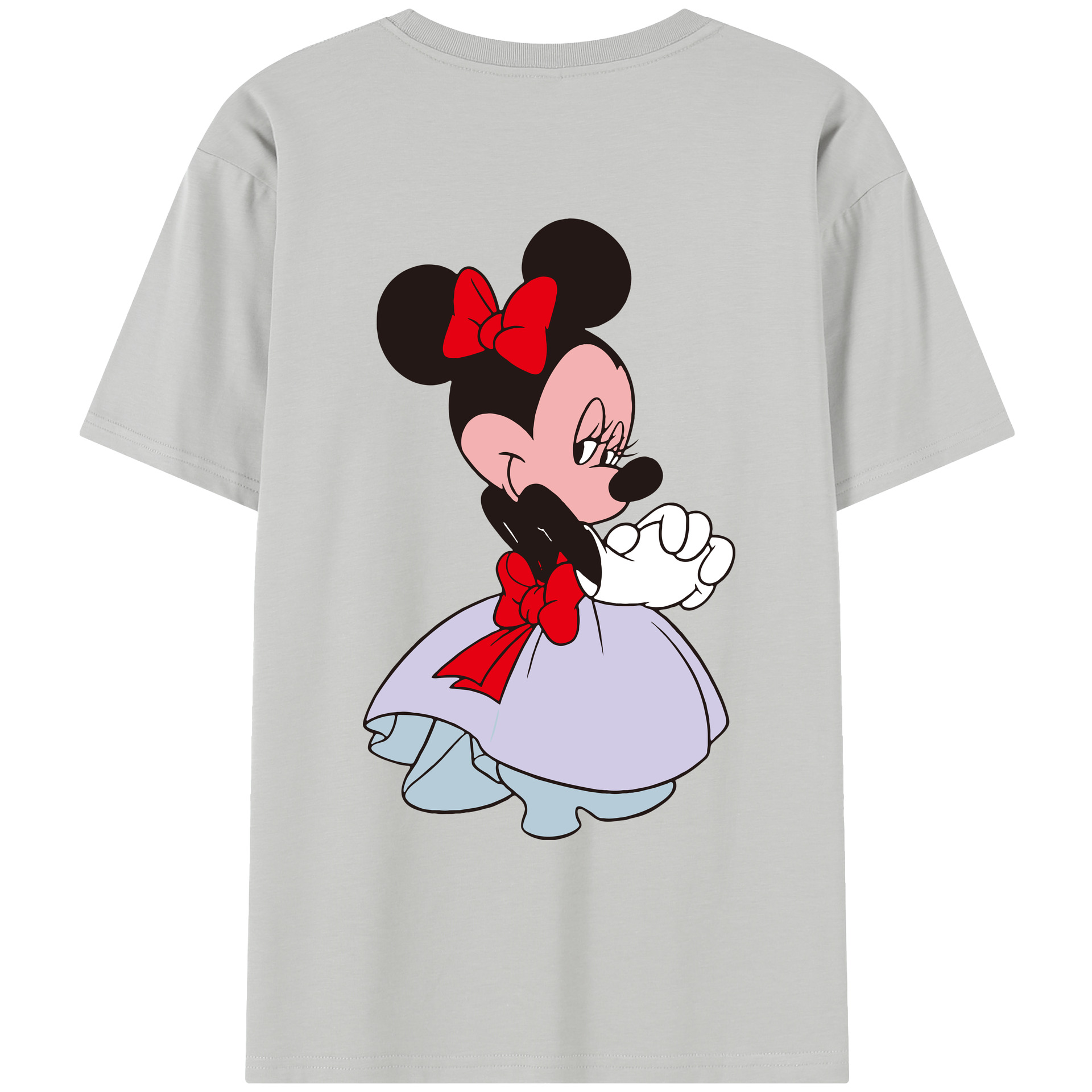 （画像用） ミッキーマウス Mickey Mouse レディース半袖Tシャツ(バックプリント)