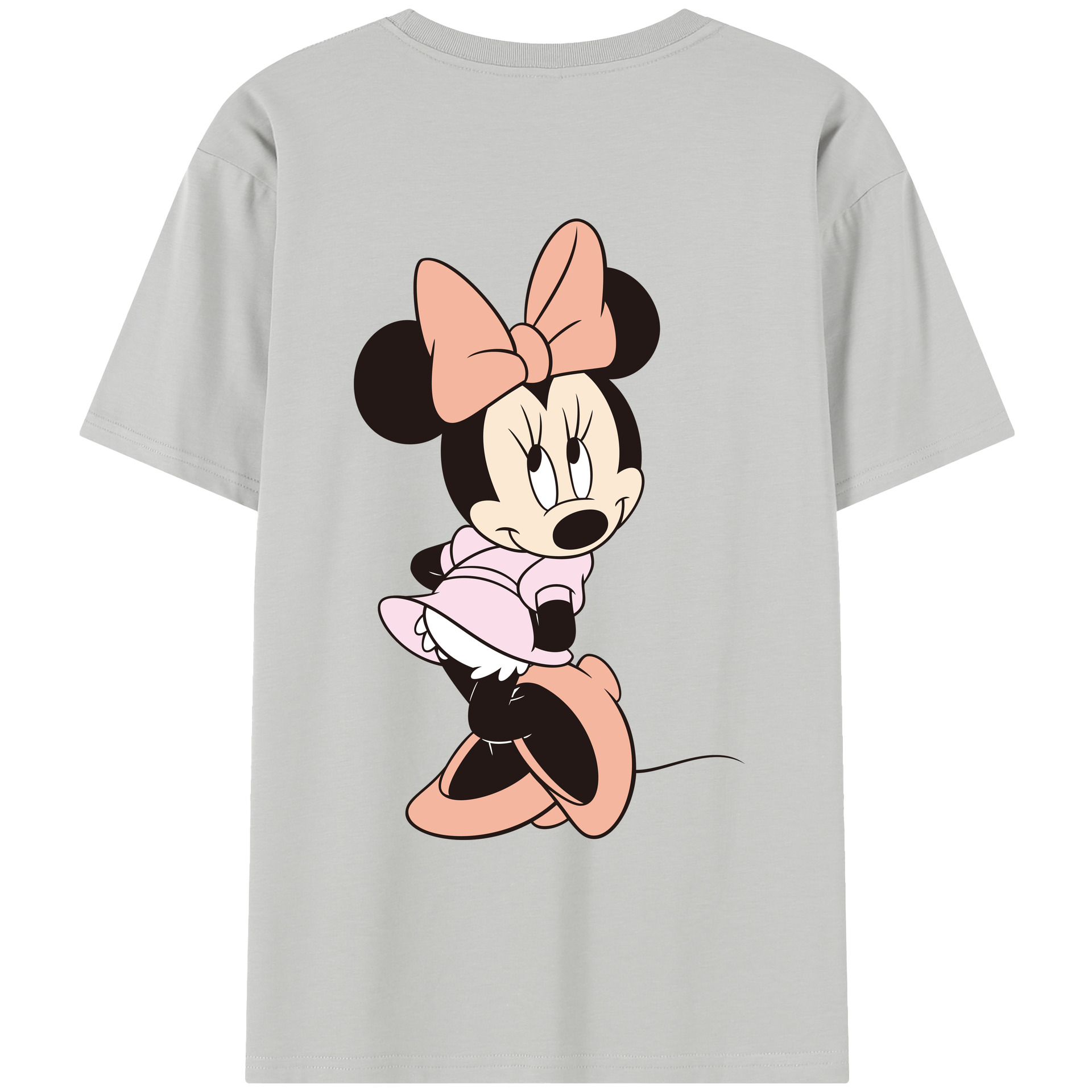 （画像用） ミッキーマウス Mickey Mouse レディース半袖Tシャツ(バックプリント)