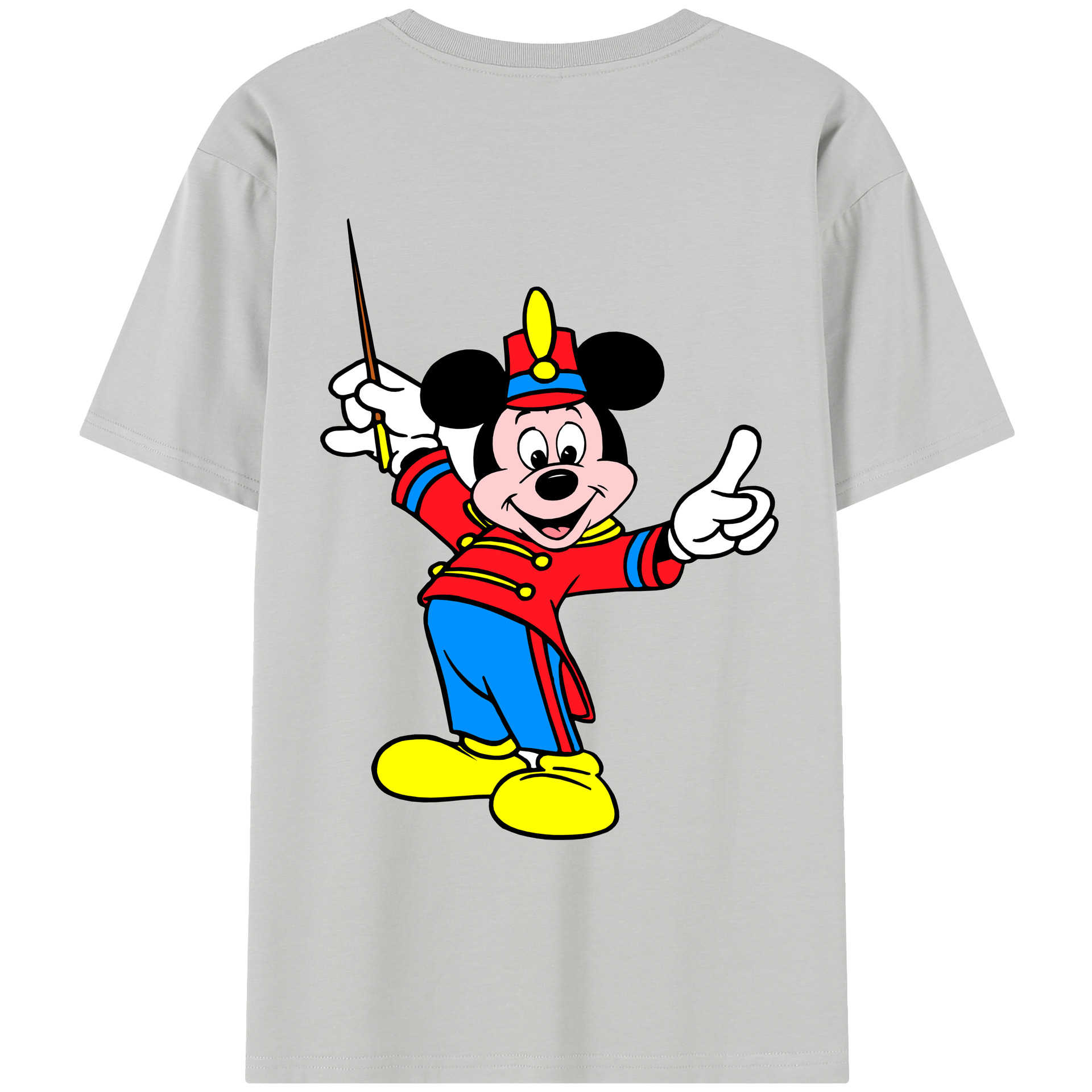 ミッキーマウス Mickey Mouse レディース半袖Tシャツ(バックプリント)