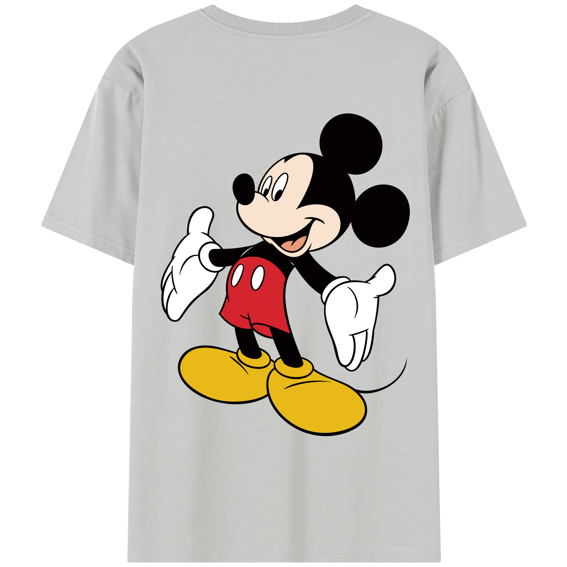 ミッキーマウス Mickey Mouse レディース半袖Tシャツ(バックプリント)