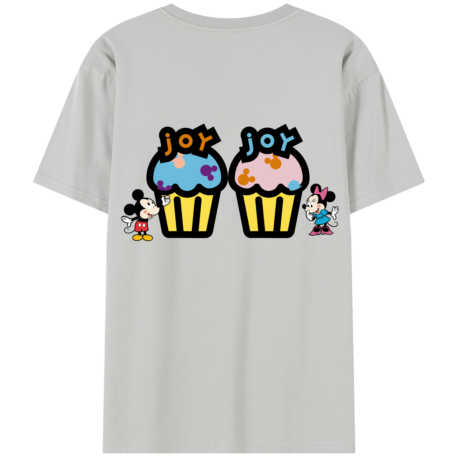 ミッキーマウス Mickey Mouse レディース半袖Tシャツ(バックプリント)