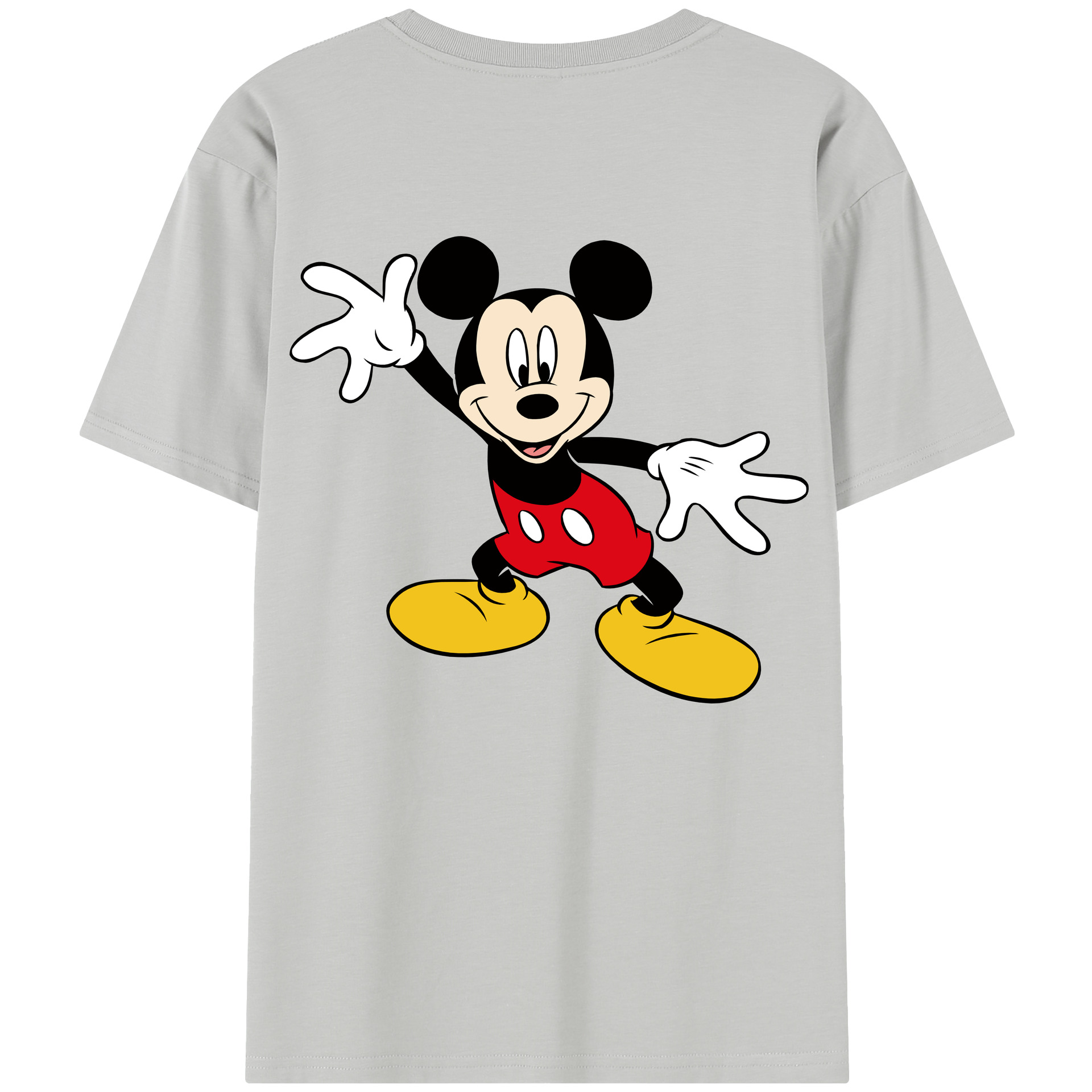 ミッキーマウス Mickey Mouse レディース半袖Tシャツ(バックプリント)