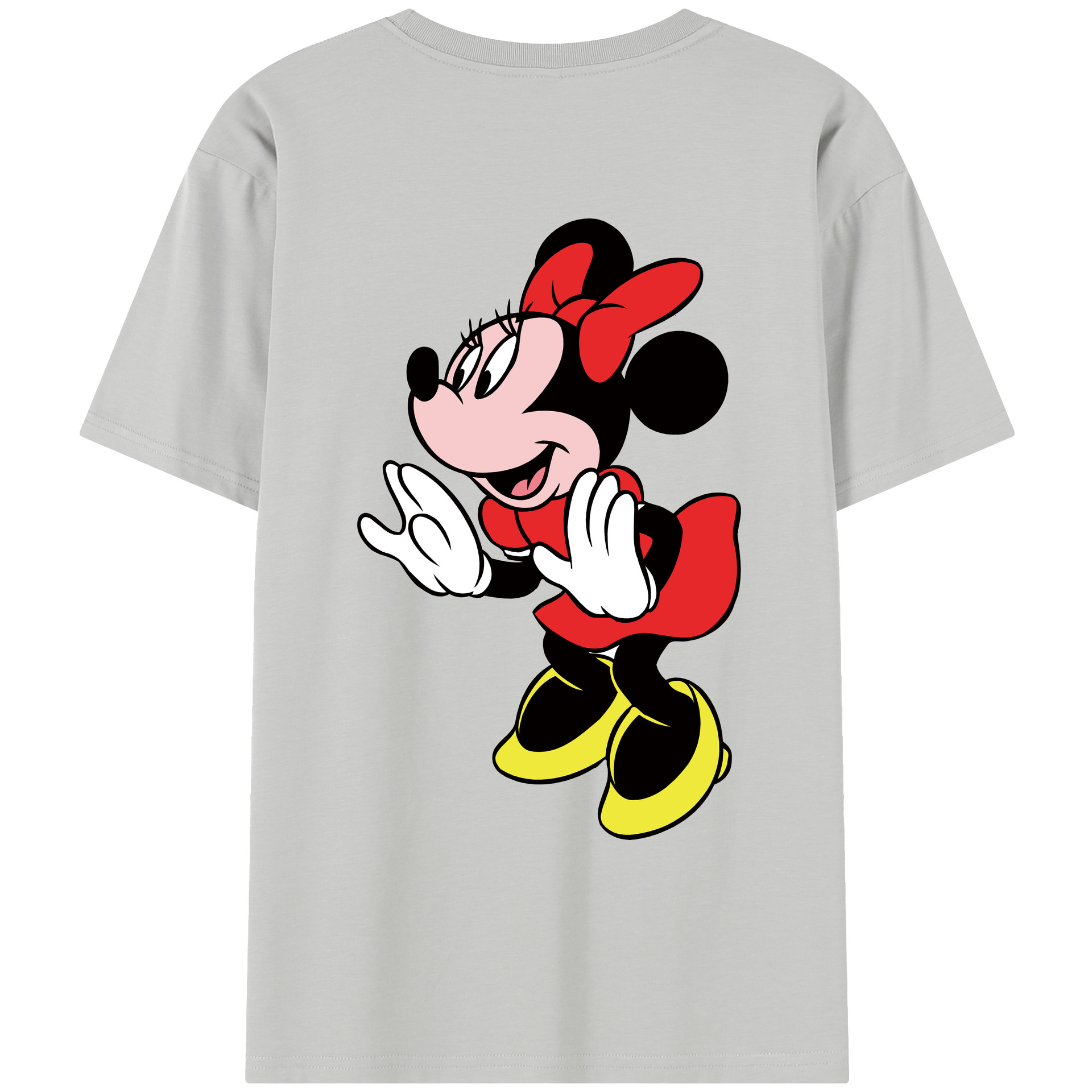 （画像用） ミッキーマウス Mickey Mouse レディース半袖Tシャツ(バックプリント)