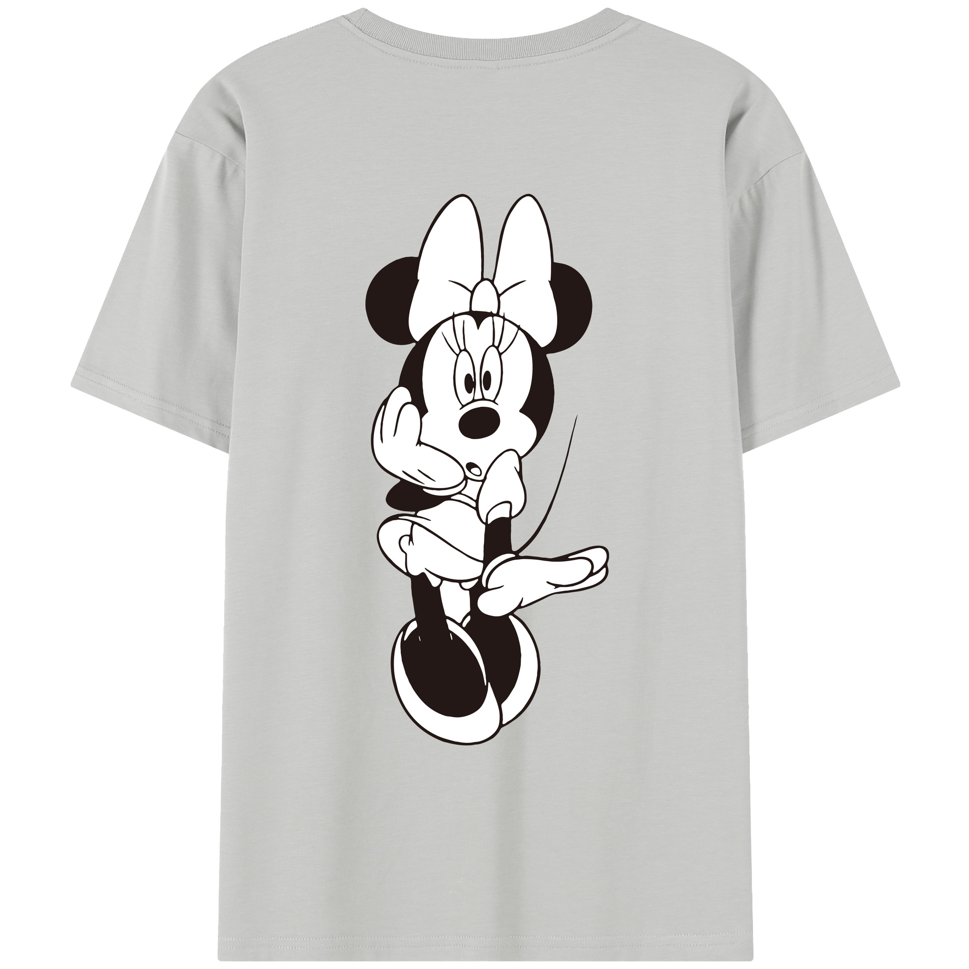 （画像用） ミッキーマウス Mickey Mouse レディース半袖Tシャツ(バックプリント)