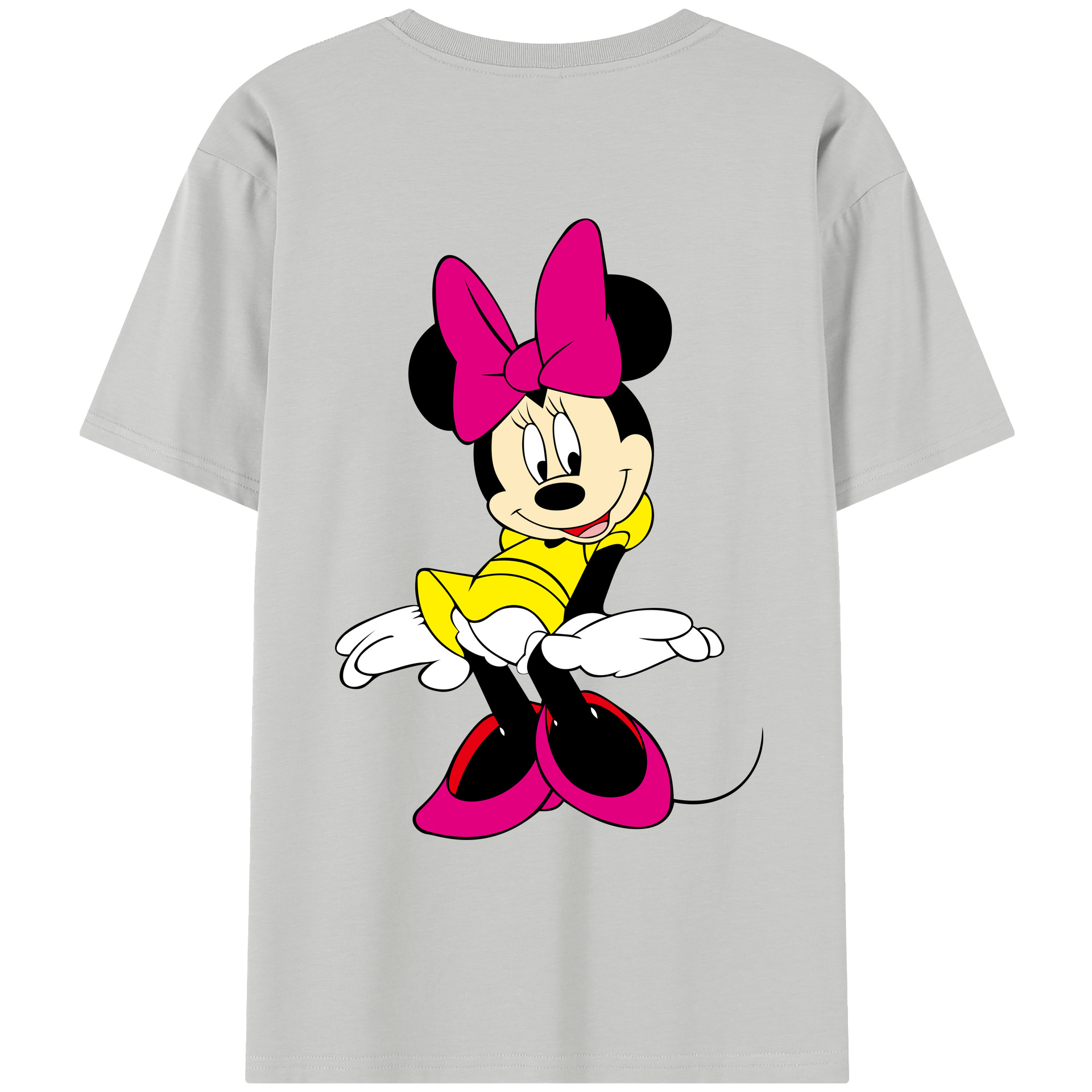 （画像用） ミッキーマウス Mickey Mouse レディース半袖Tシャツ(バックプリント)