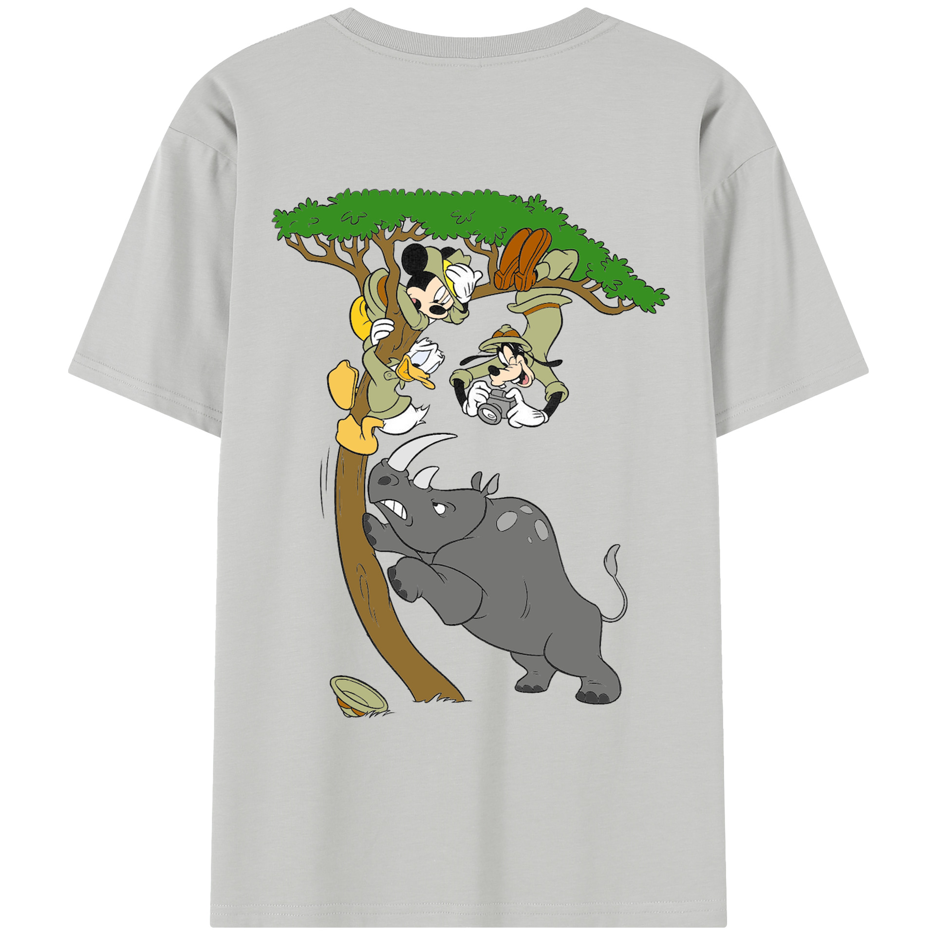（画像用） ミッキーマウス Mickey Mouse レディース半袖Tシャツ(バックプリント)
