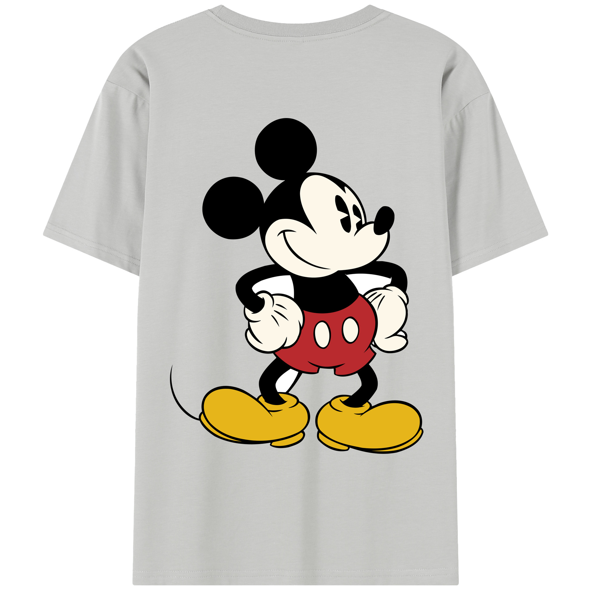 （画像用） ミッキーマウス Mickey Mouse レディース半袖Tシャツ(バックプリント)