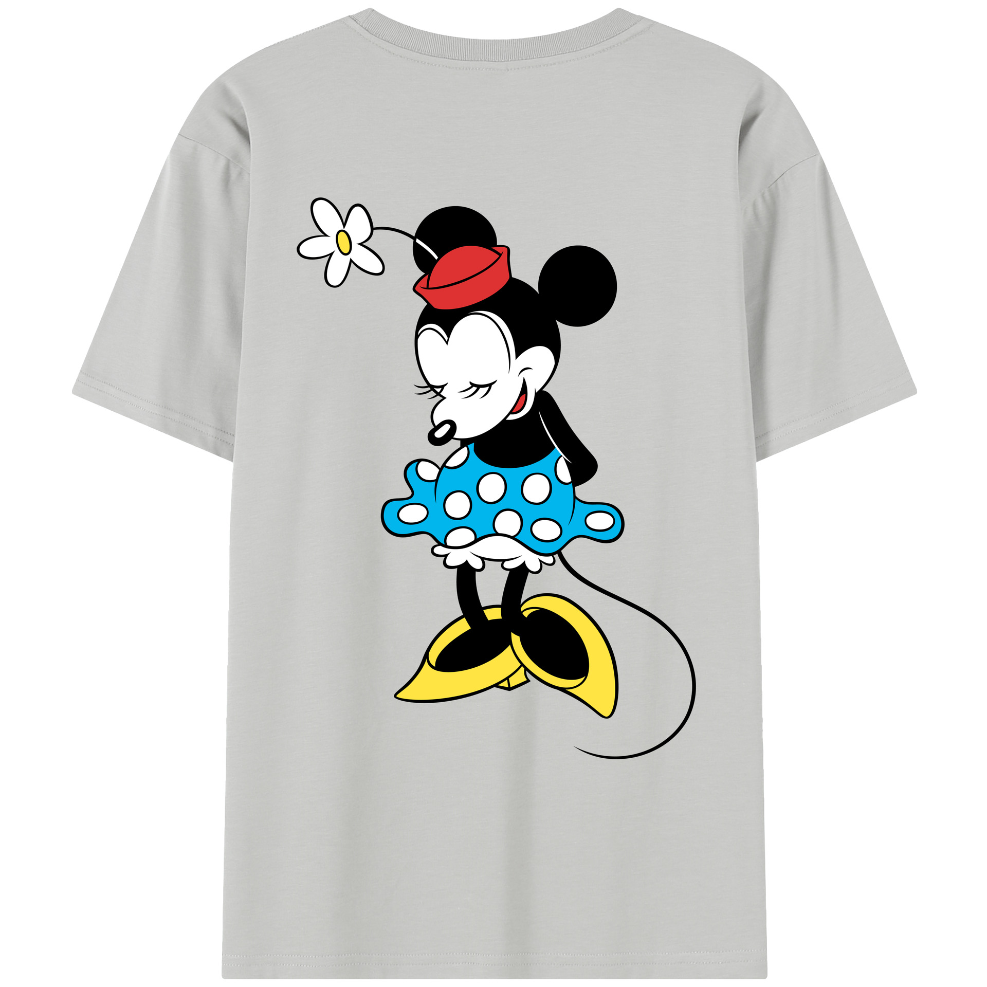 （画像用） ミッキーマウス Mickey Mouse レディース半袖Tシャツ(バックプリント)