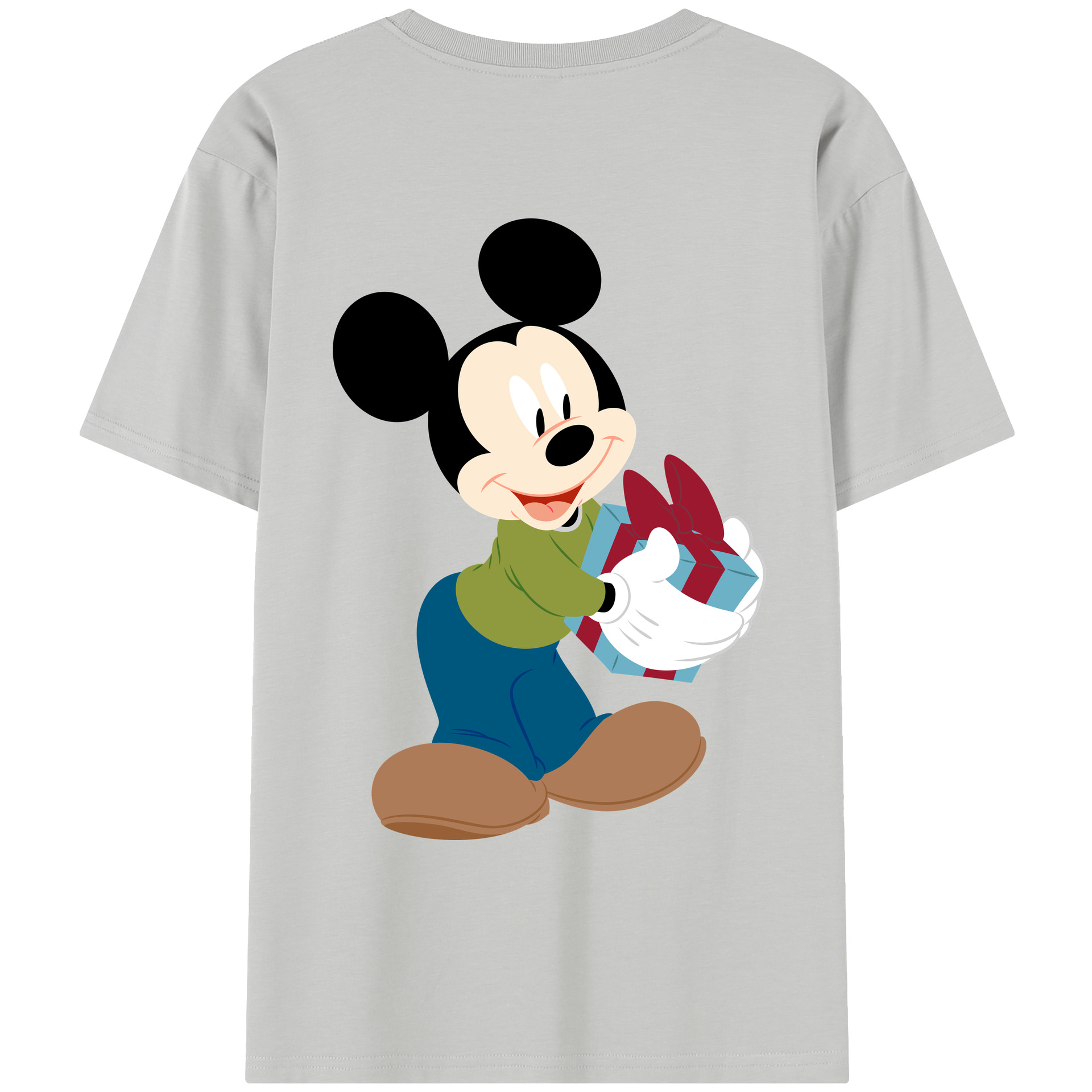 （画像用） ミッキーマウス Mickey Mouse レディース半袖Tシャツ(バックプリント)