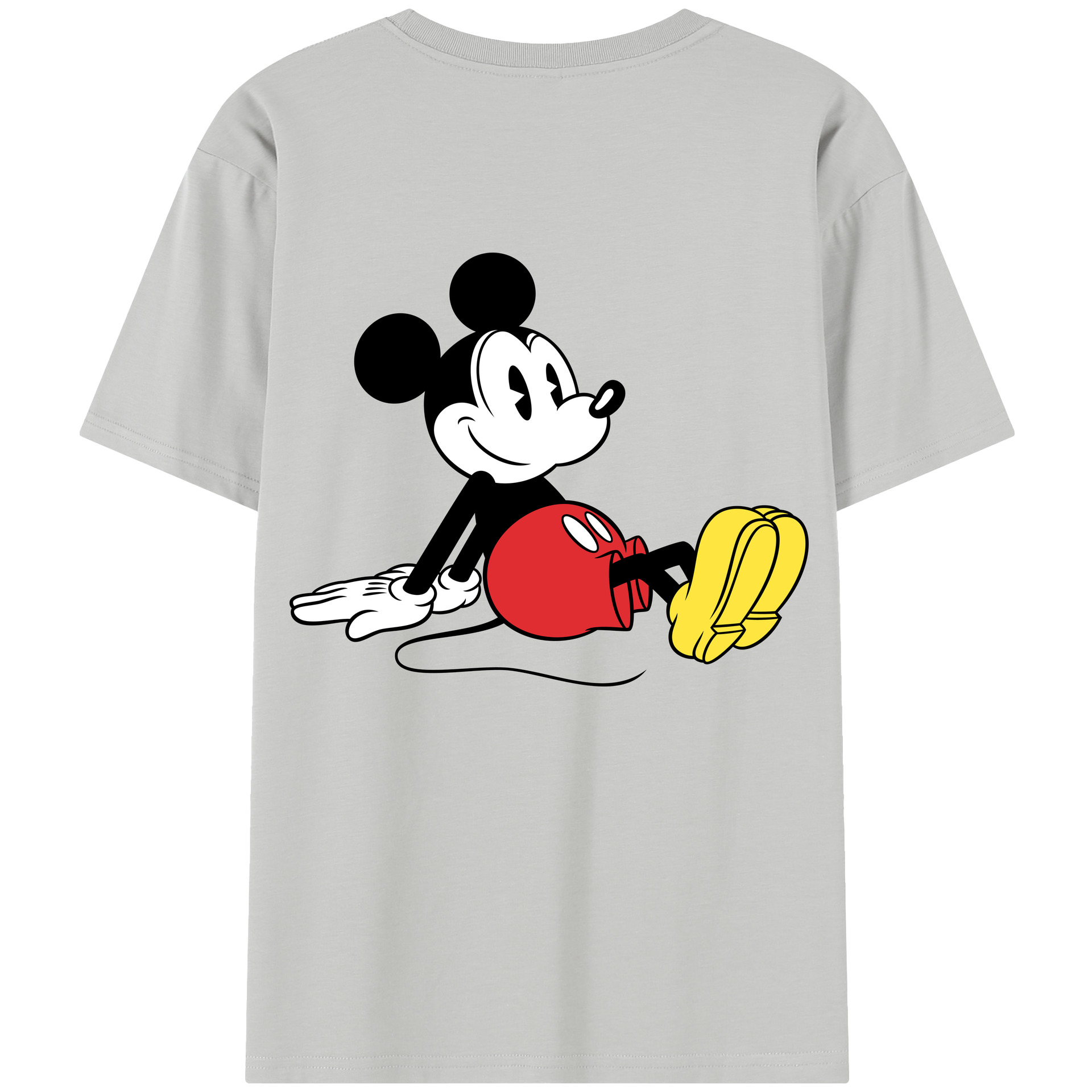（画像用） ミッキーマウス Mickey Mouse レディース半袖Tシャツ(バックプリント)