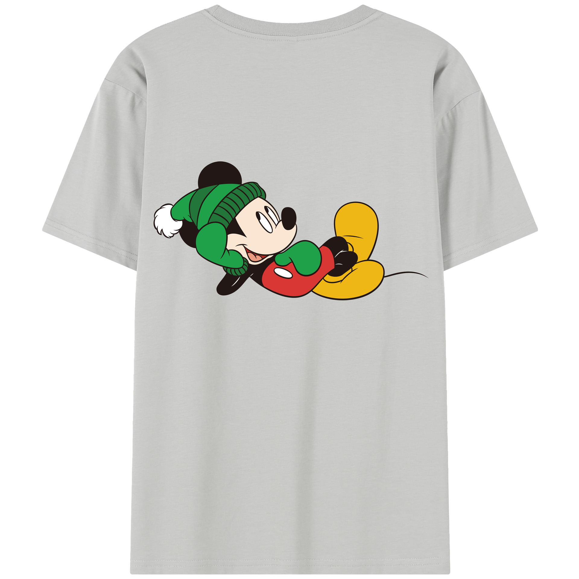（画像用） ミッキーマウス Mickey Mouse レディース半袖Tシャツ(バックプリント)