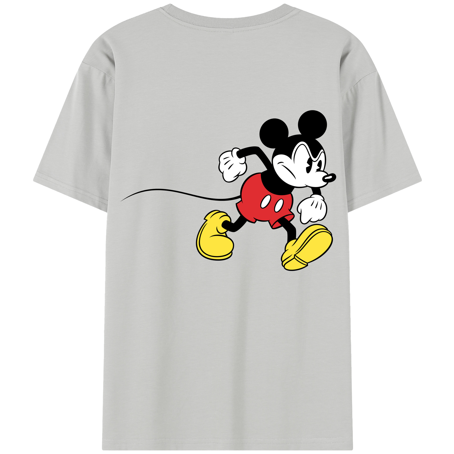 （画像用） ミッキーマウス Mickey Mouse レディース半袖Tシャツ(バックプリント)