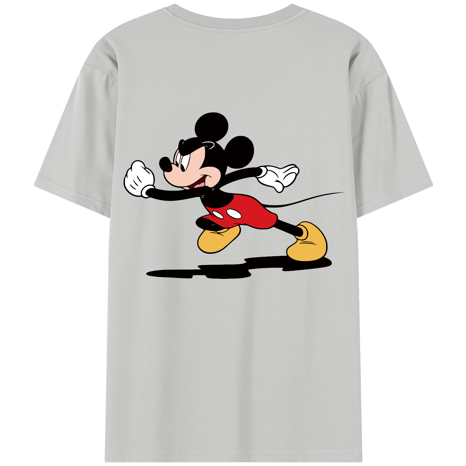 （画像用） ミッキーマウス Mickey Mouse レディース半袖Tシャツ(バックプリント)