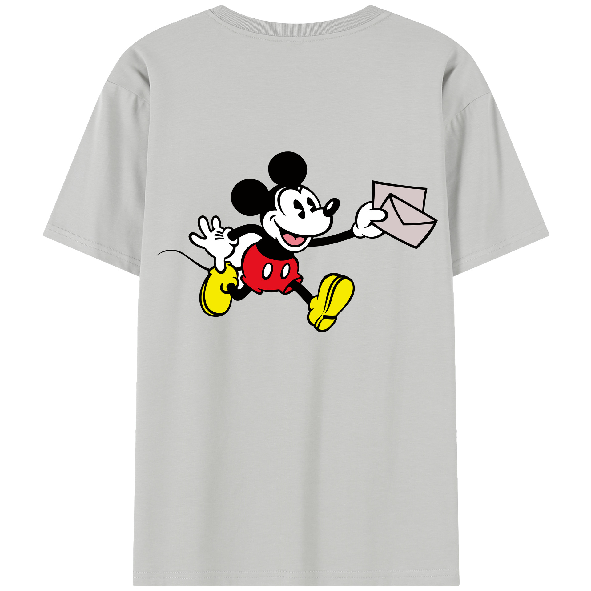（画像用） ミッキーマウス Mickey Mouse レディース半袖Tシャツ(バックプリント)