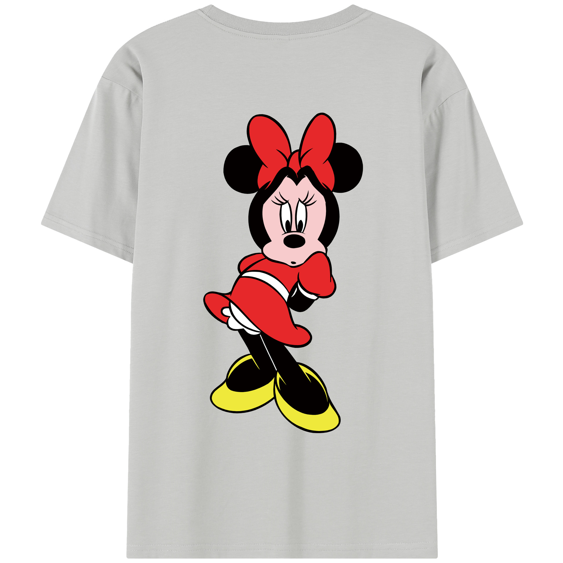 （画像用） ミッキーマウス Mickey Mouse レディース半袖Tシャツ(バックプリント)