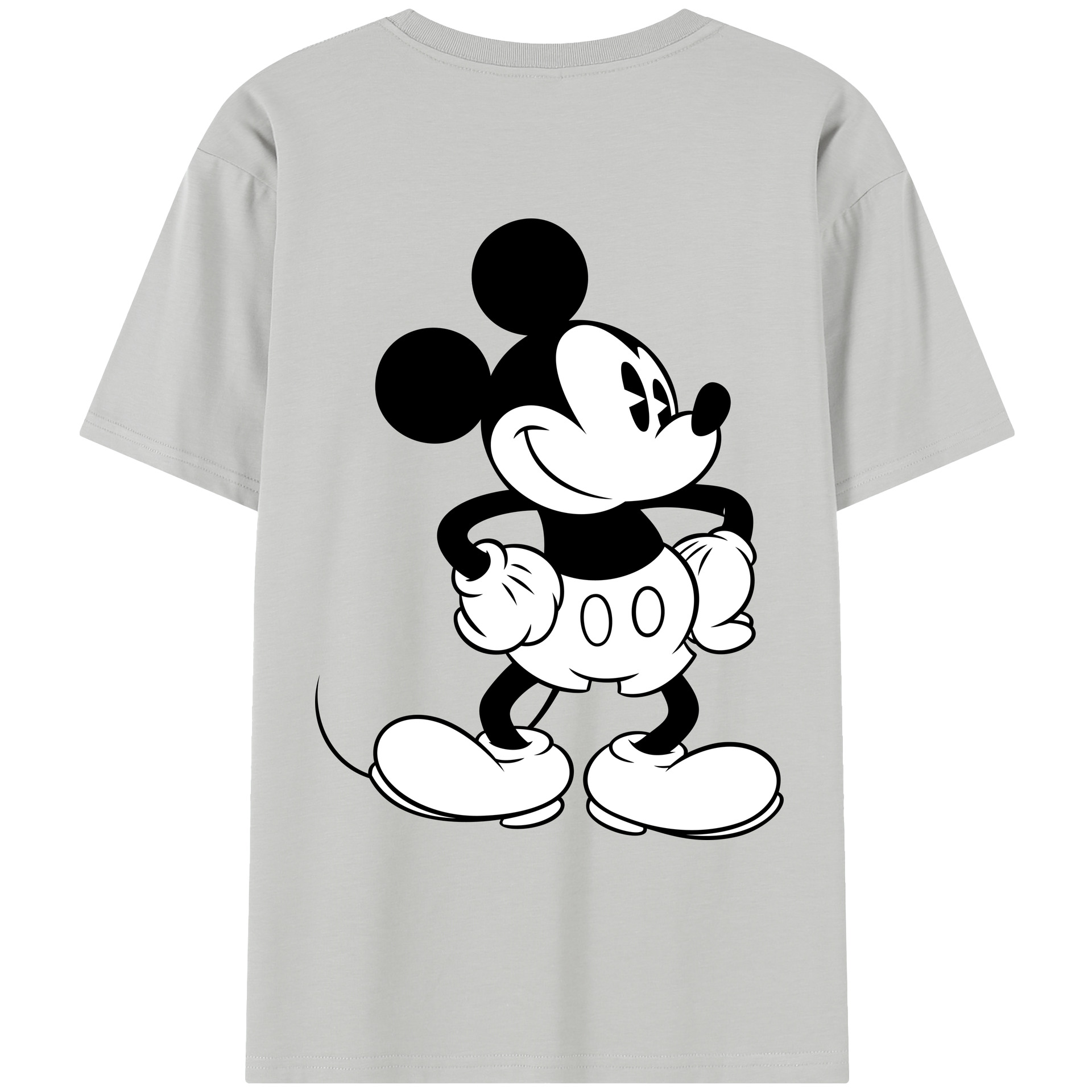 （画像用） ミッキーマウス Mickey Mouse レディース半袖Tシャツ(バックプリント)