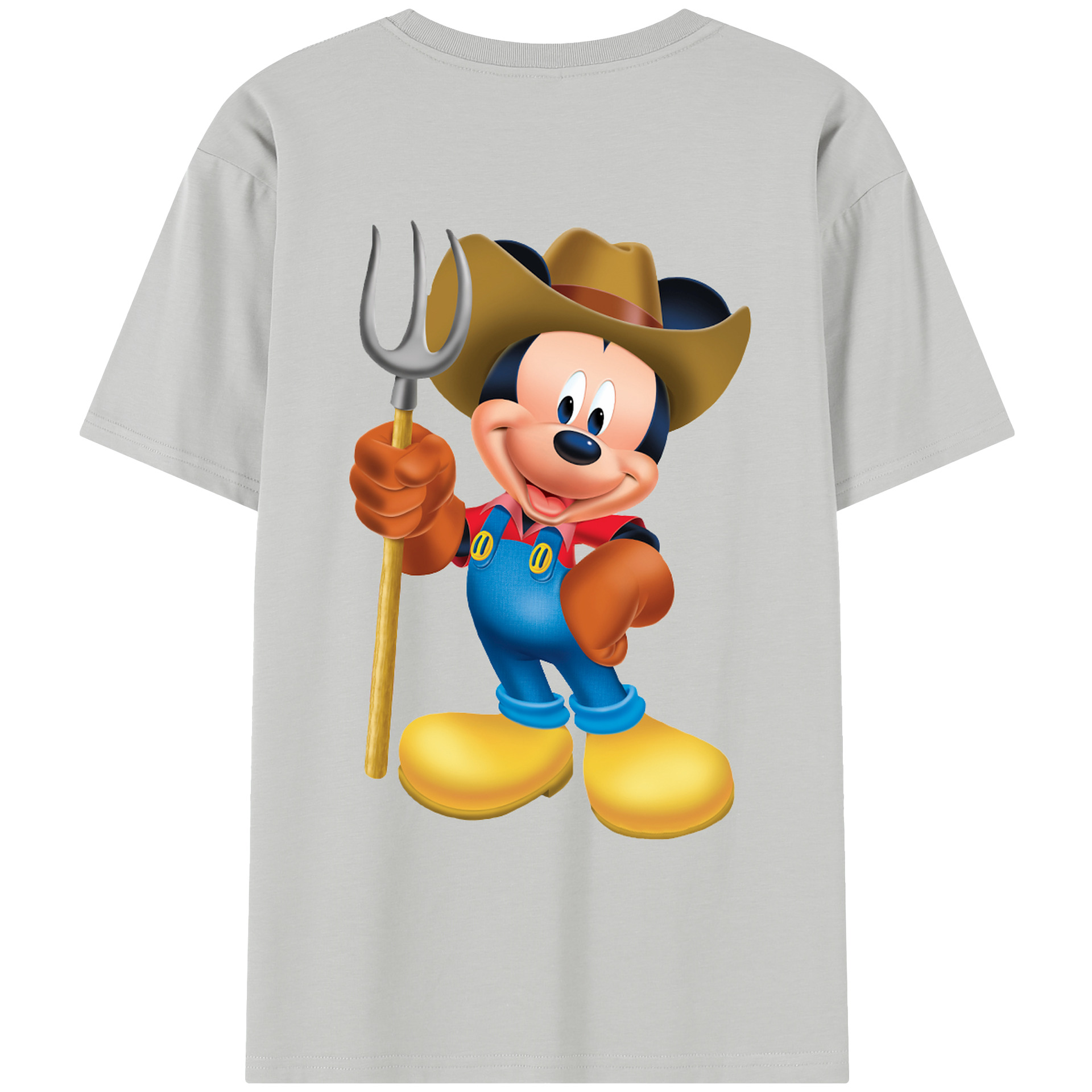 （画像用） ミッキーマウス Mickey Mouse レディース半袖Tシャツ(バックプリント)