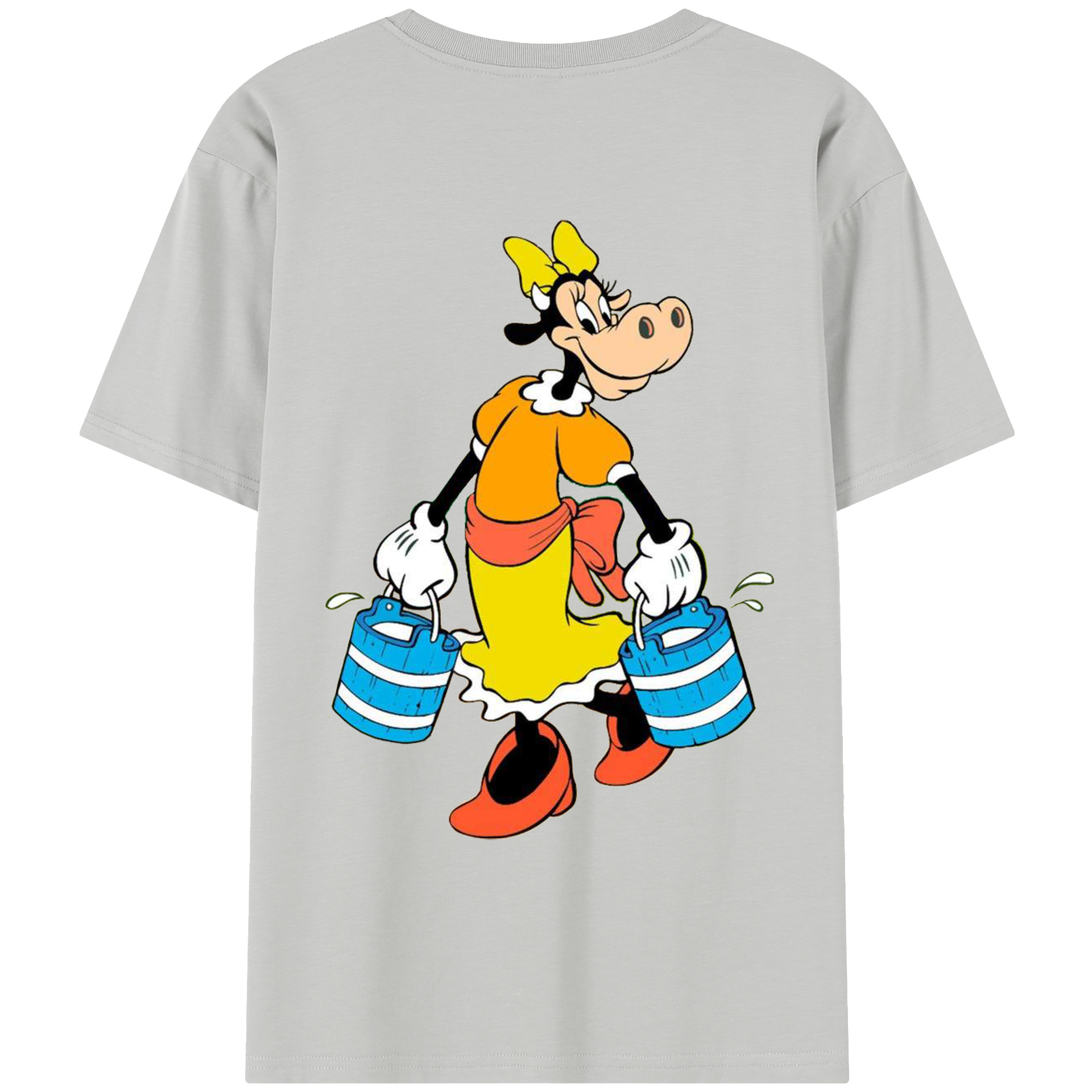 （画像用） ミッキーマウス Mickey Mouse レディース半袖Tシャツ(バックプリント)