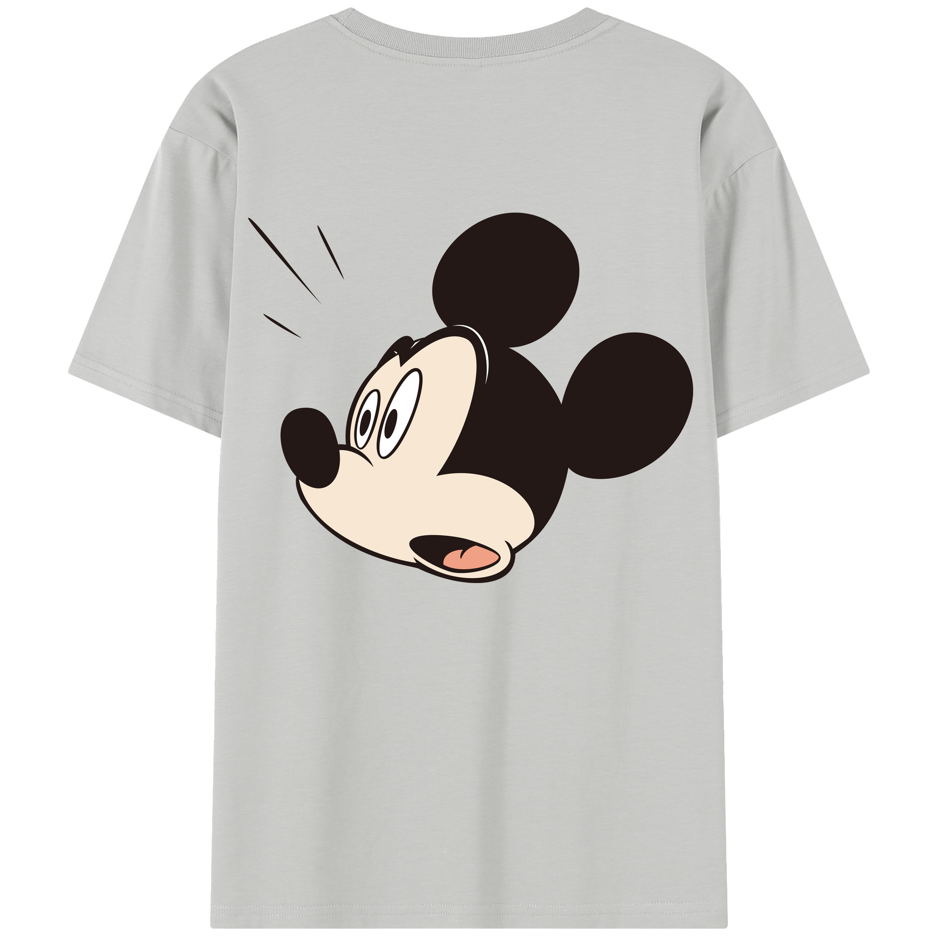 （画像用） ミッキーマウス Mickey Mouse レディース半袖Tシャツ(バックプリント)
