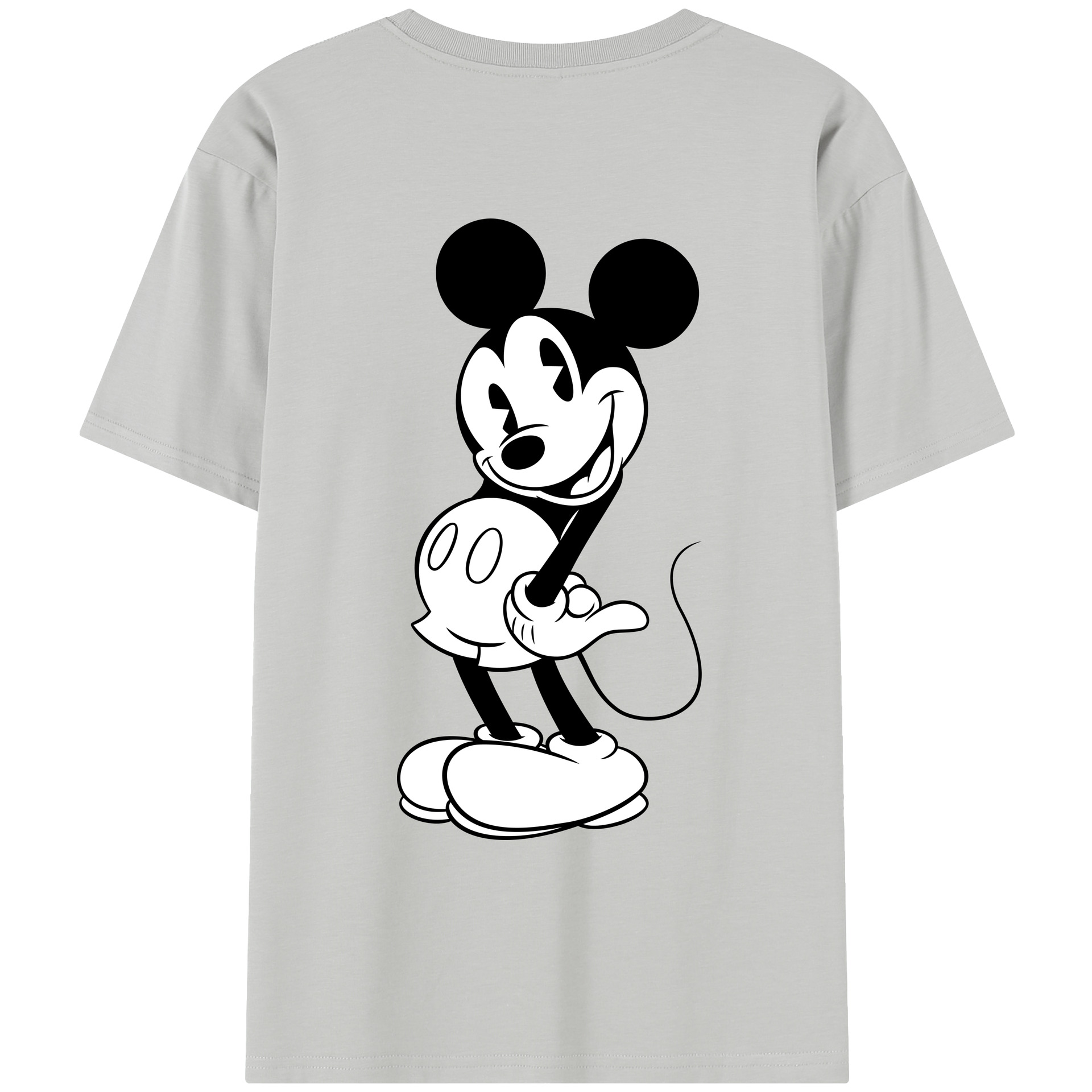 （画像用） ミッキーマウス Mickey Mouse レディース半袖Tシャツ(バックプリント)